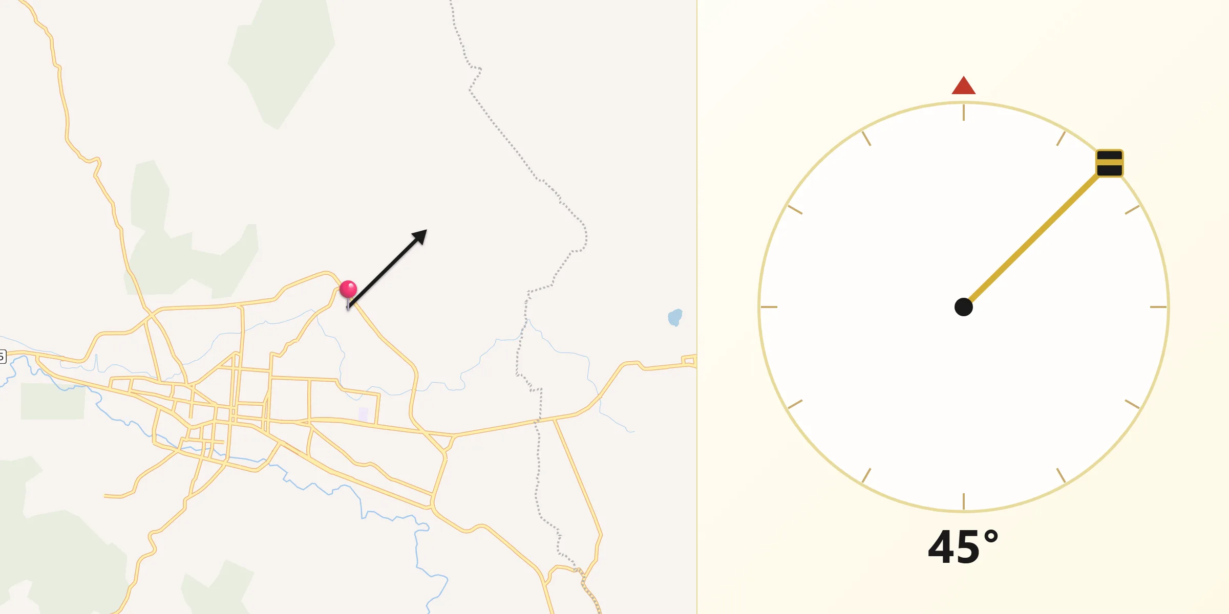 Dirección de la Qibla desde Aquiles Córdova Morán