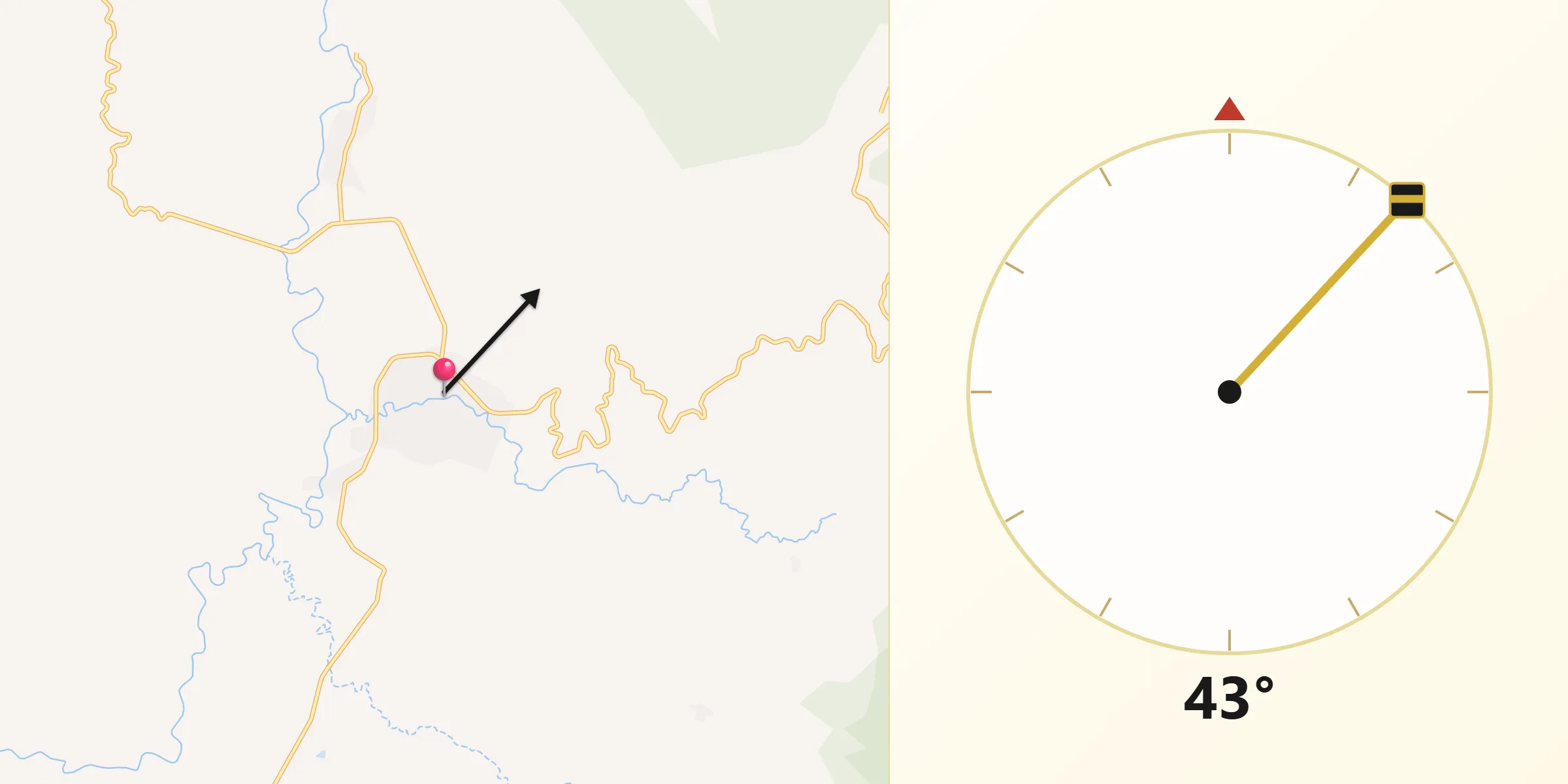 Dirección de la Qibla desde San Gabriel Jalisco