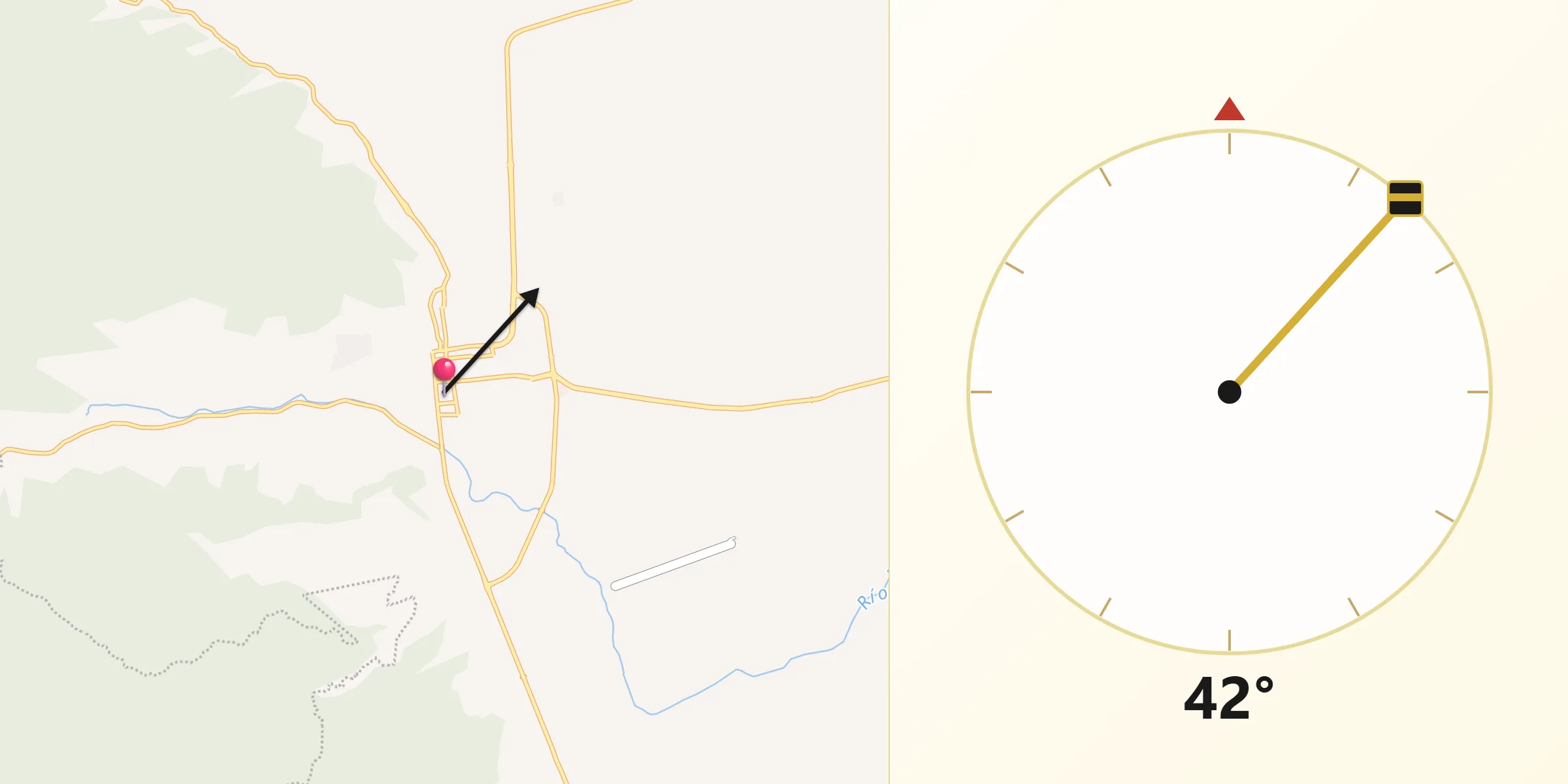 Dirección de la Qibla desde Autlán de Navarro