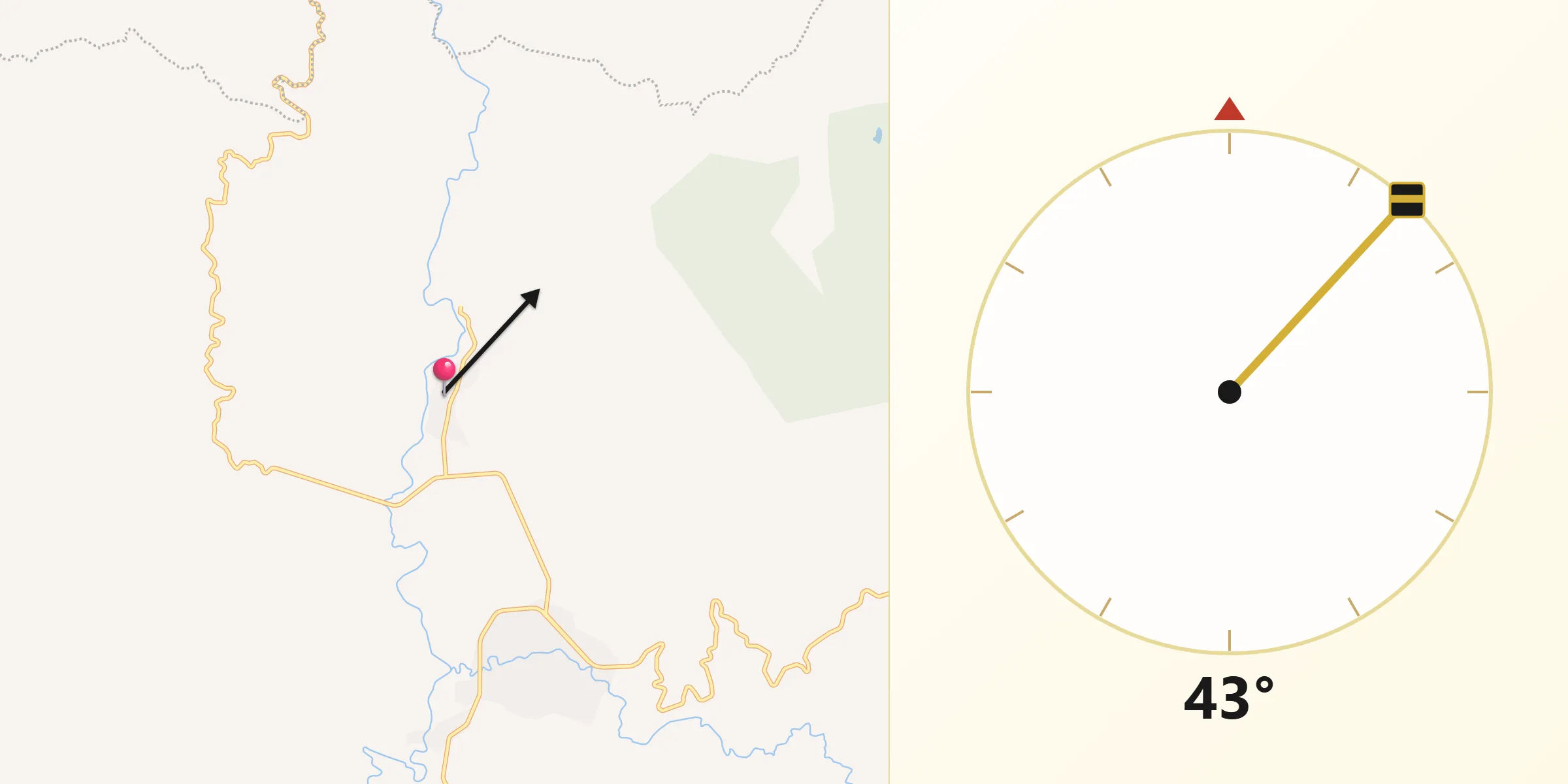 Dirección de la Qibla desde Jiquilpan