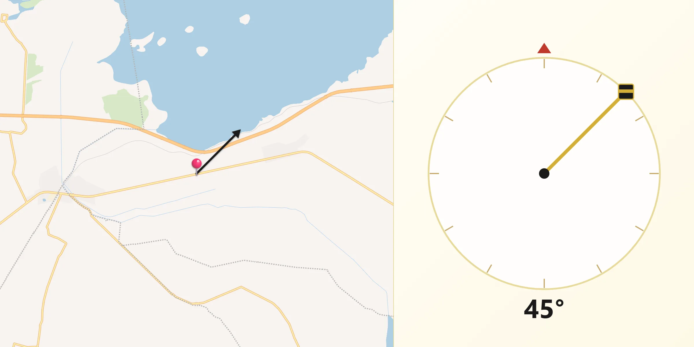 Dirección de la Qibla desde Francisco Villa
