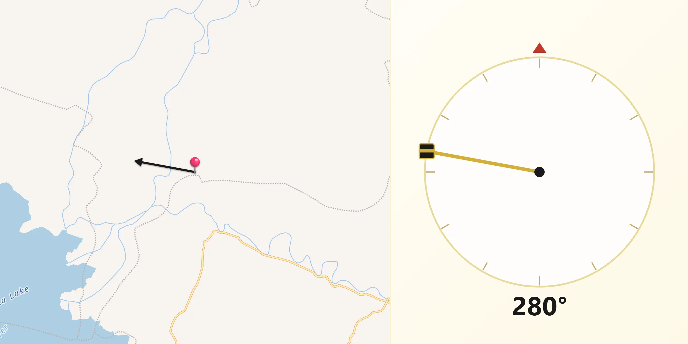 Qibla Direction from Puri