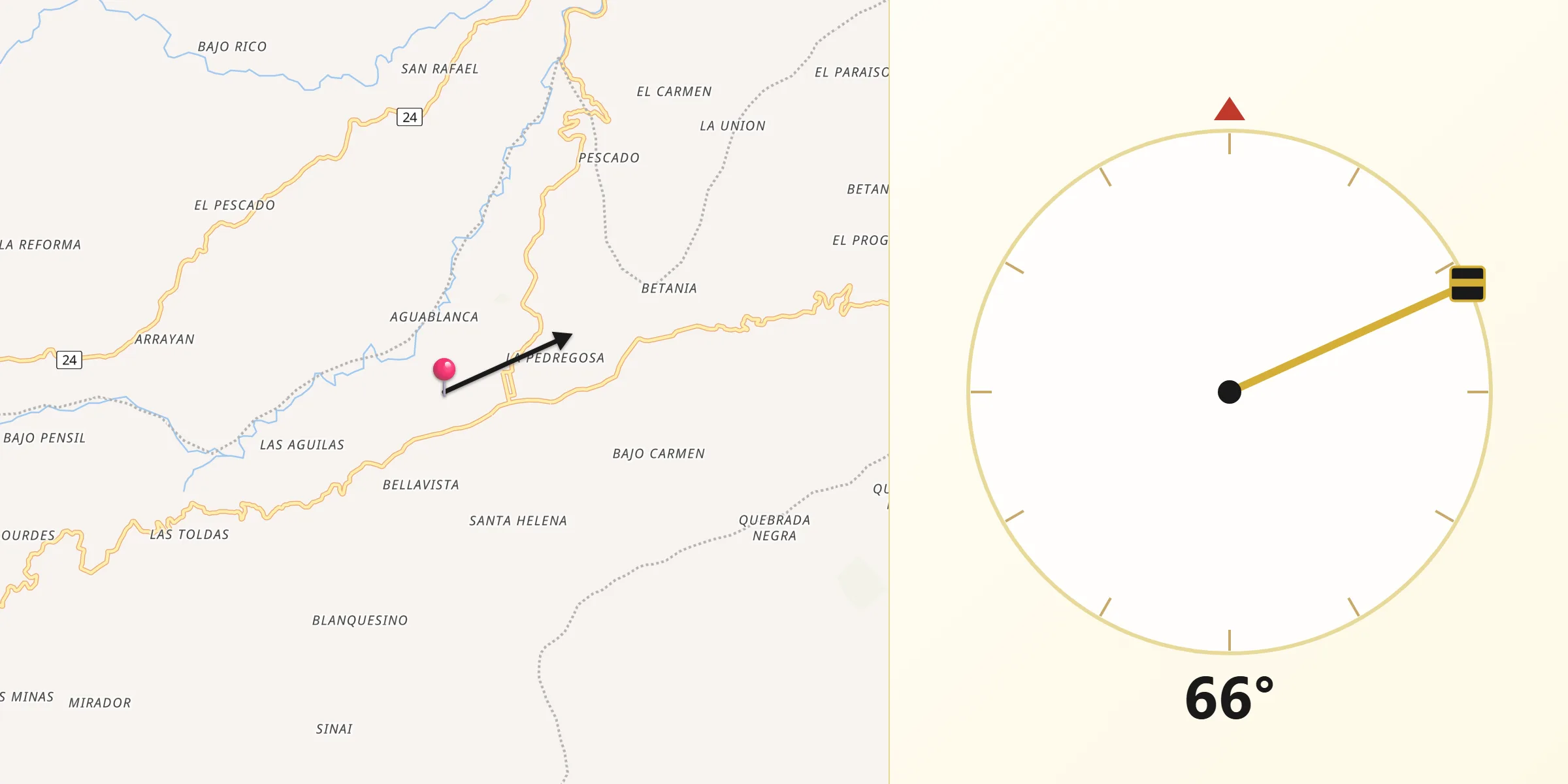 Dirección de la Qibla desde La Argentina
