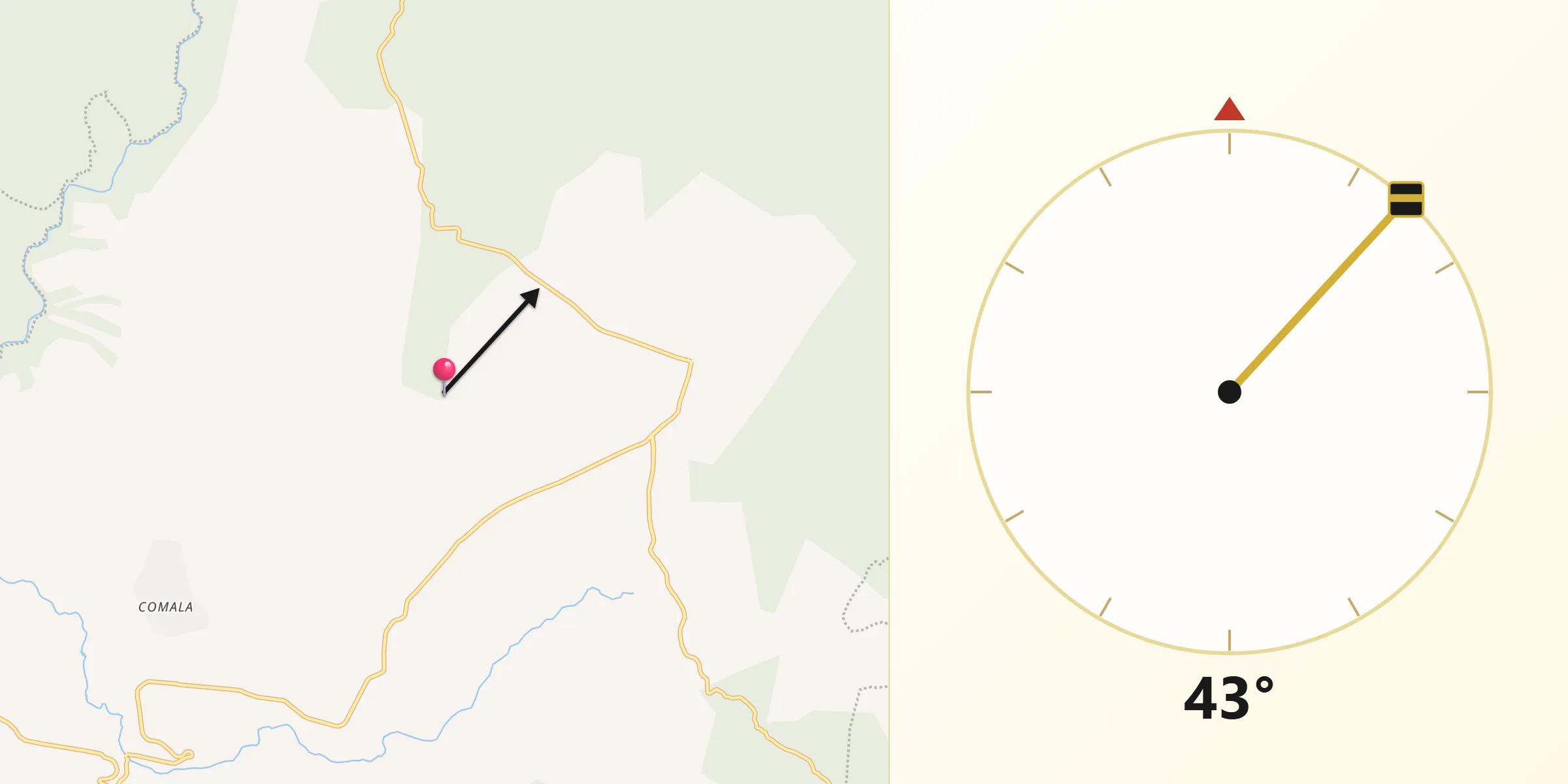Dirección de la Qibla desde Chiquilistlán Jalisco