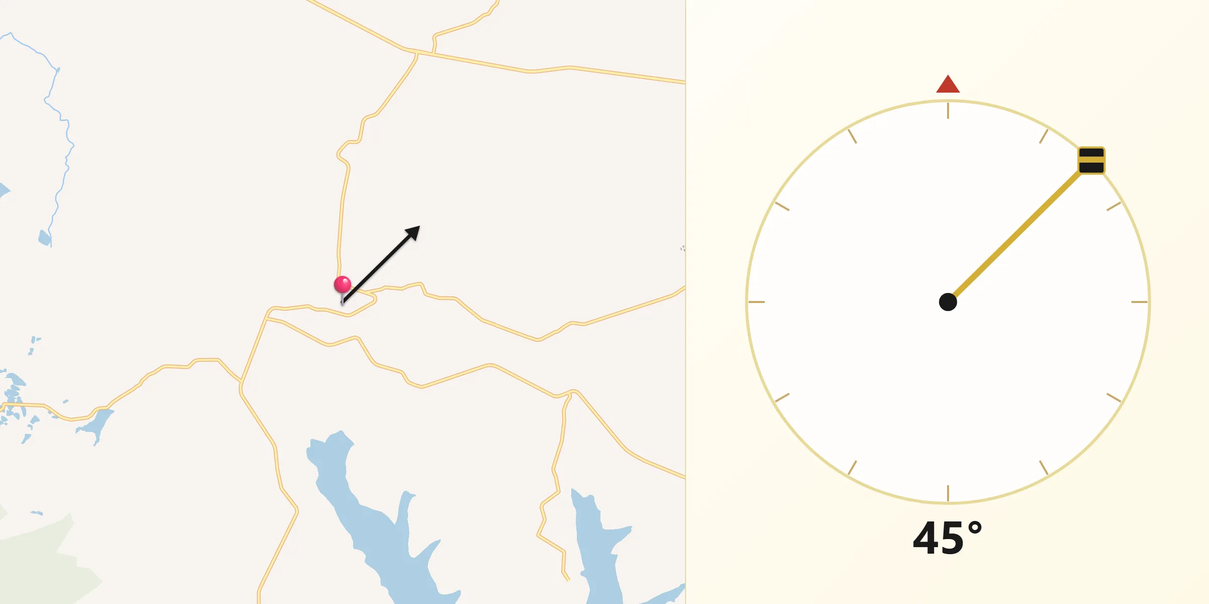 Dirección de la Qibla desde Epitacio Huerta