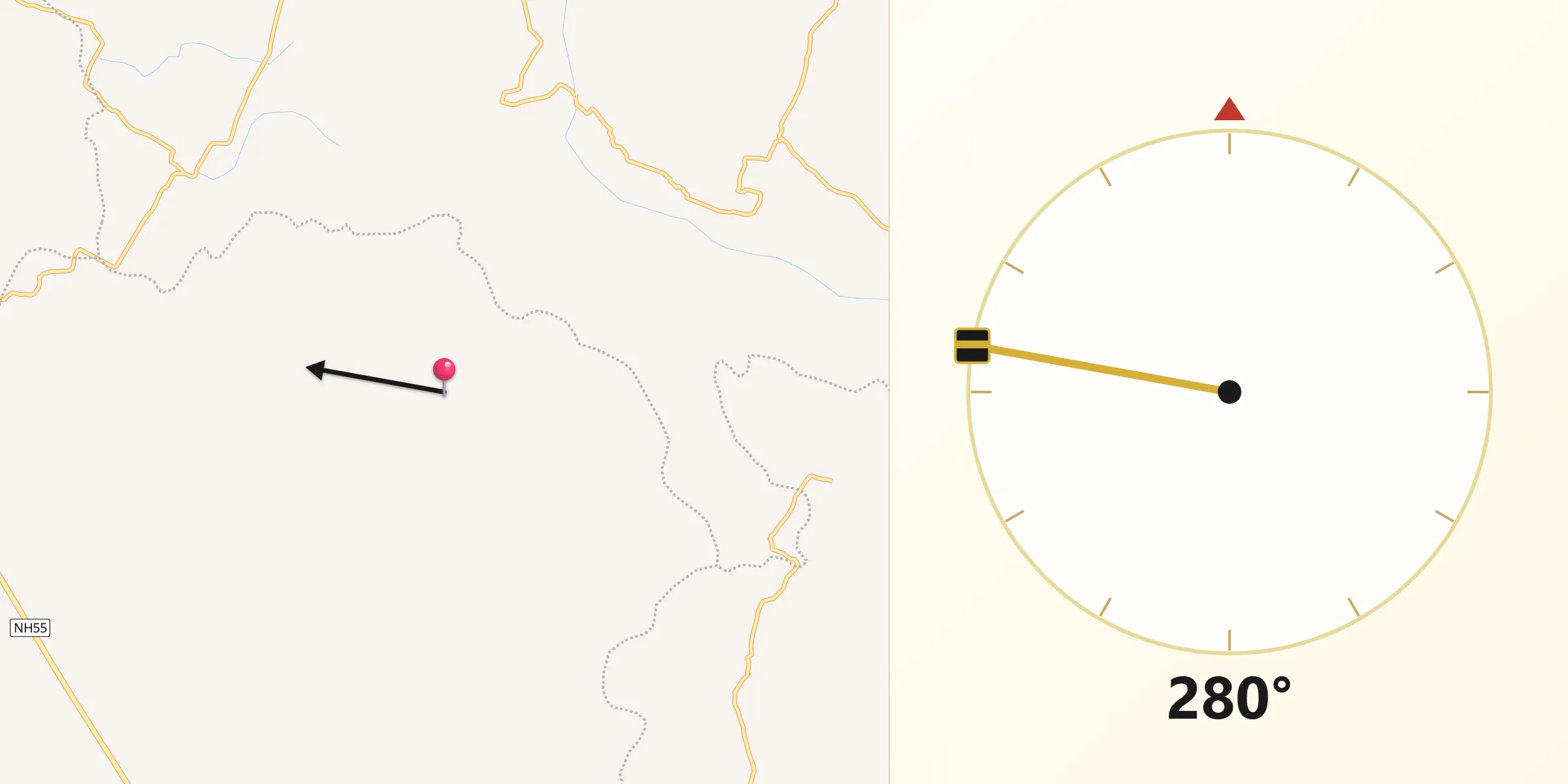 جگت سنگھ پور ضلع سے مکہ کی سمت