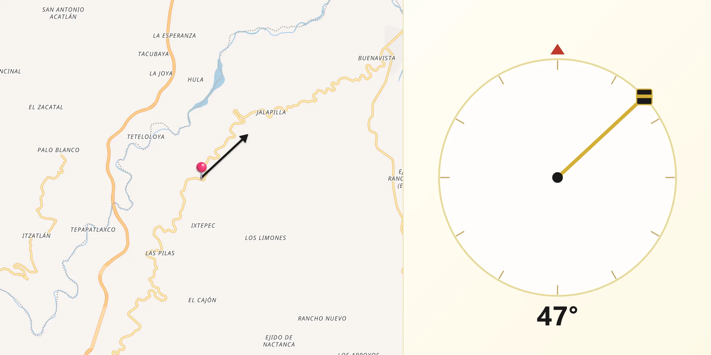 Dirección de la Qibla desde San Lorenzo