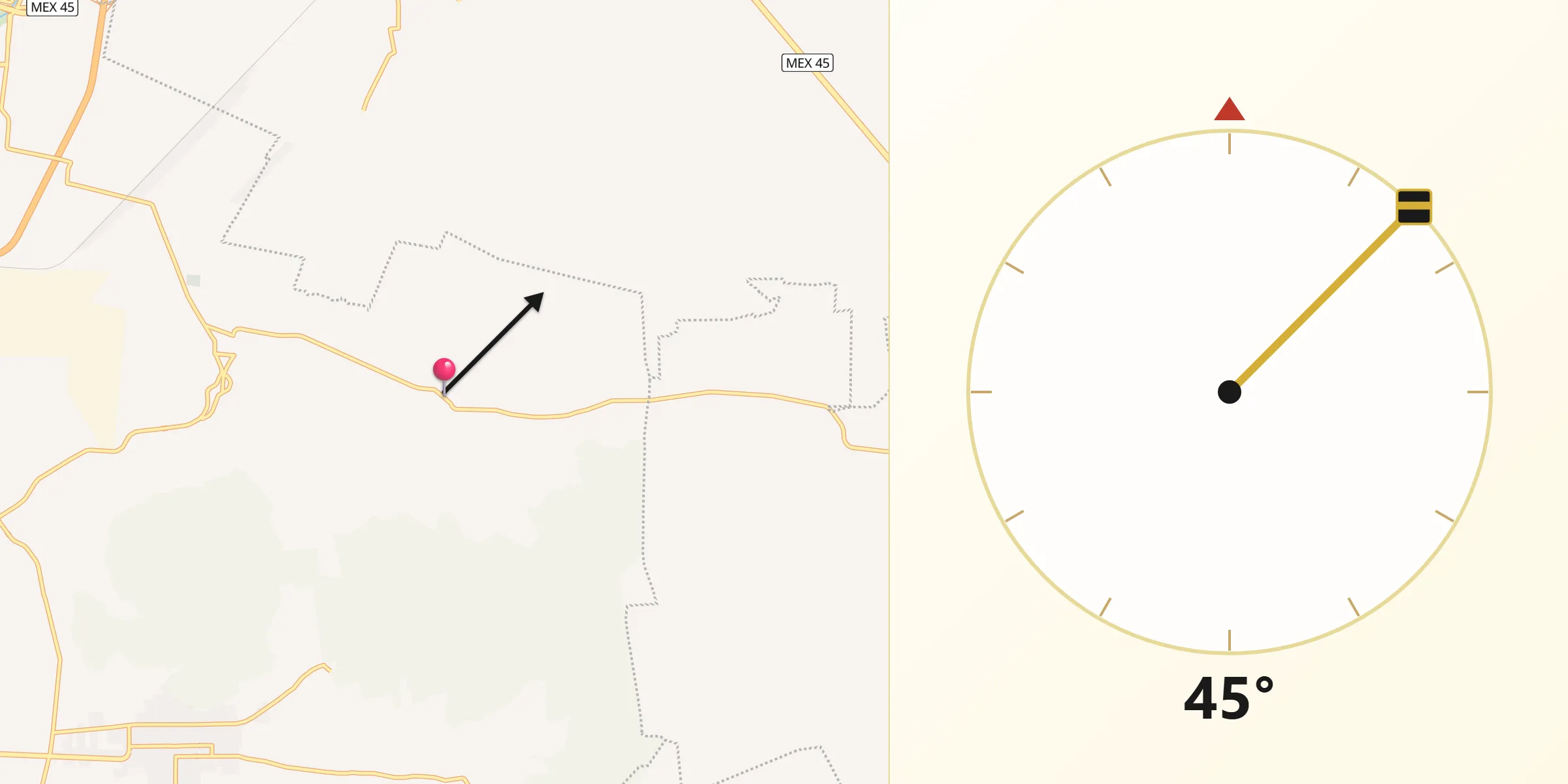 Dirección de la Qibla desde San Lorenzo