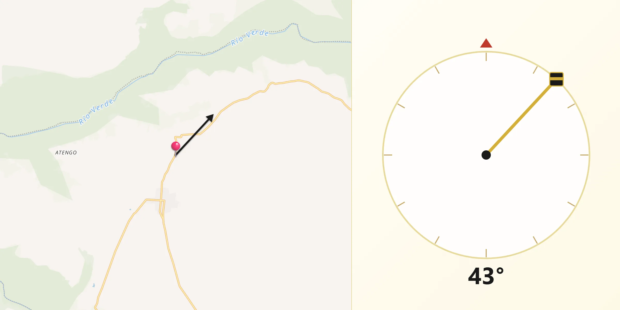Dirección de la Qibla desde El Maestranzo