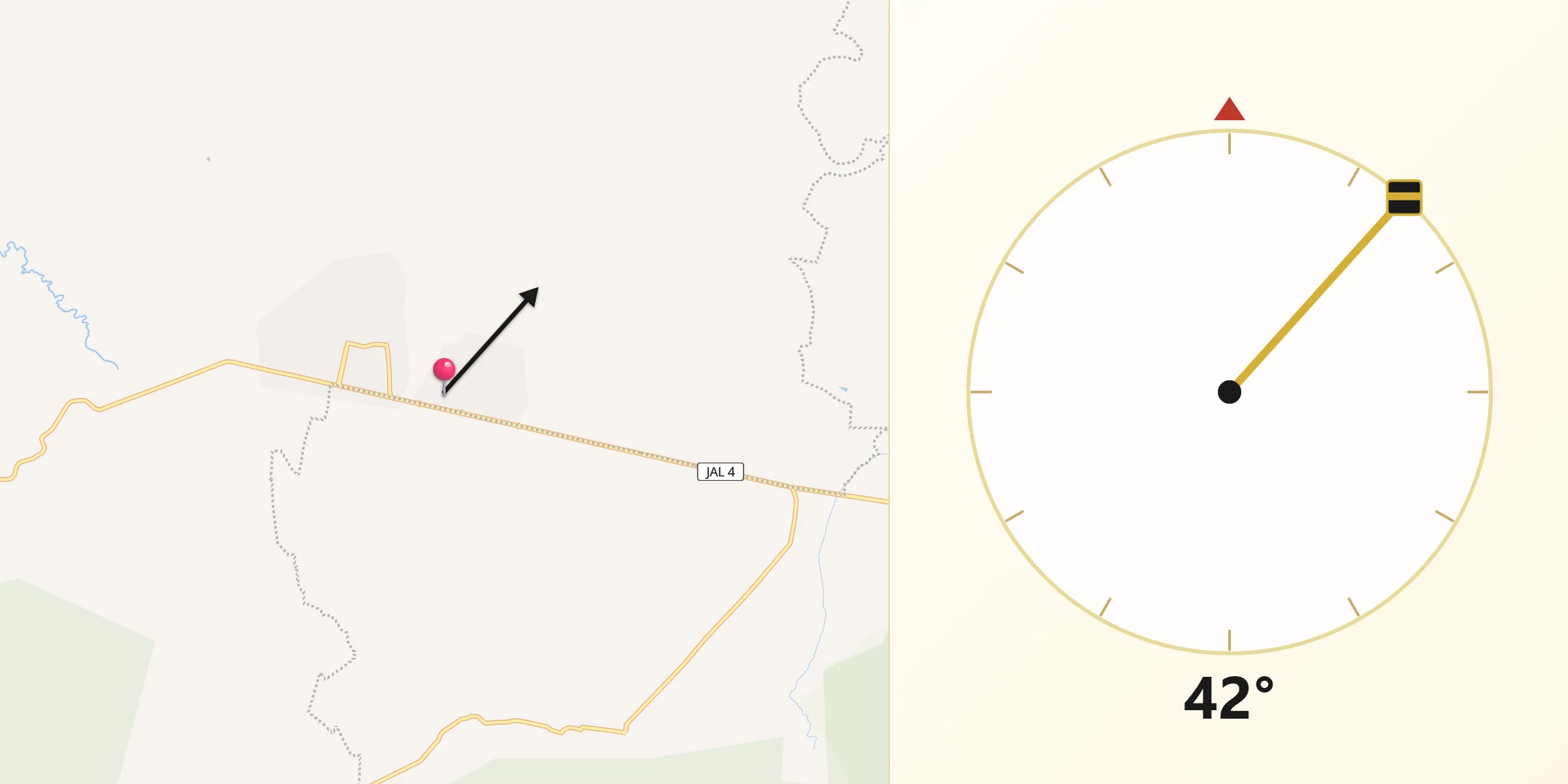 Dirección de la Qibla desde San Marcos