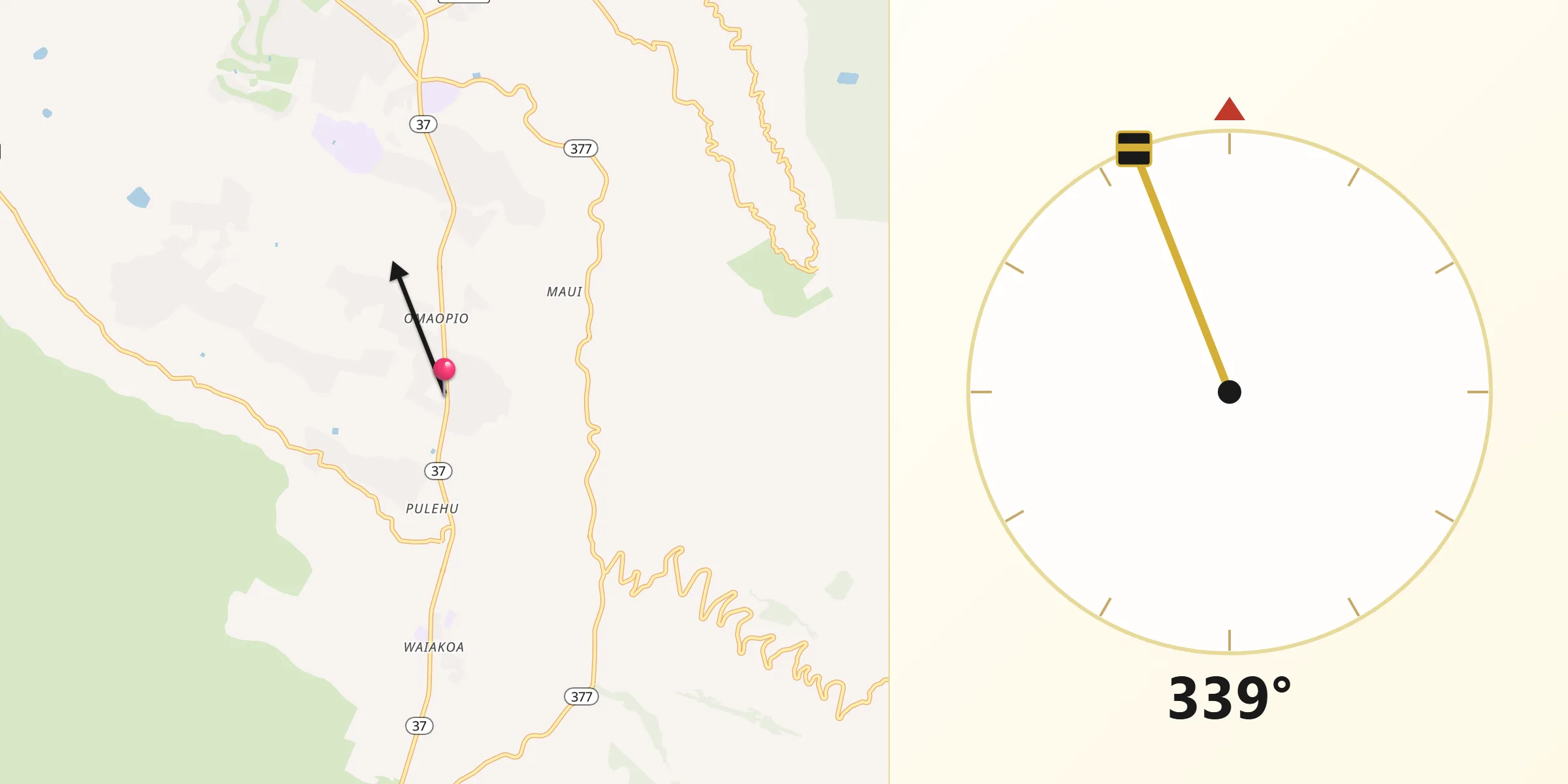 Qibla Direction from Kula