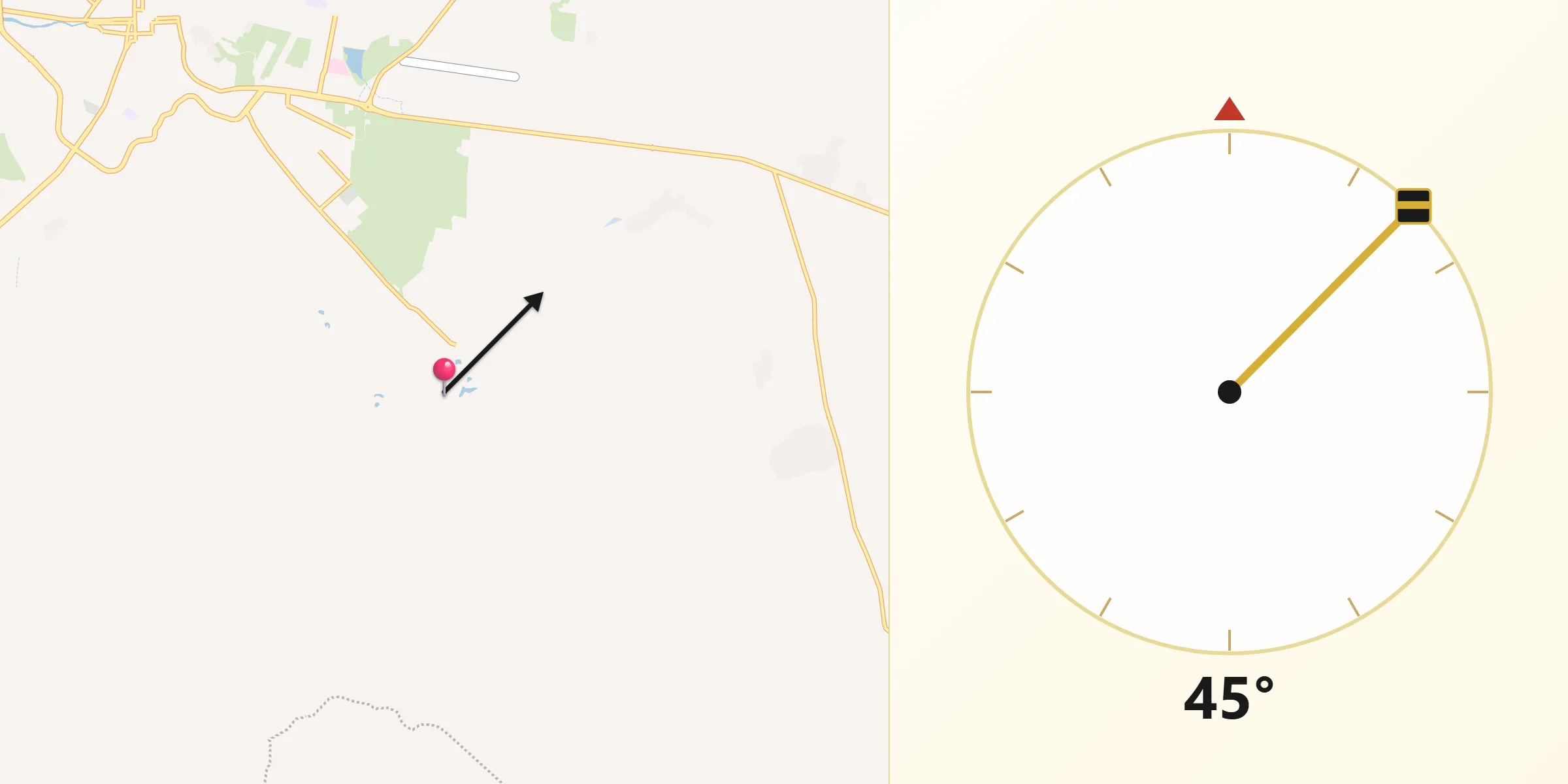 Dirección de la Qibla desde Alcocer