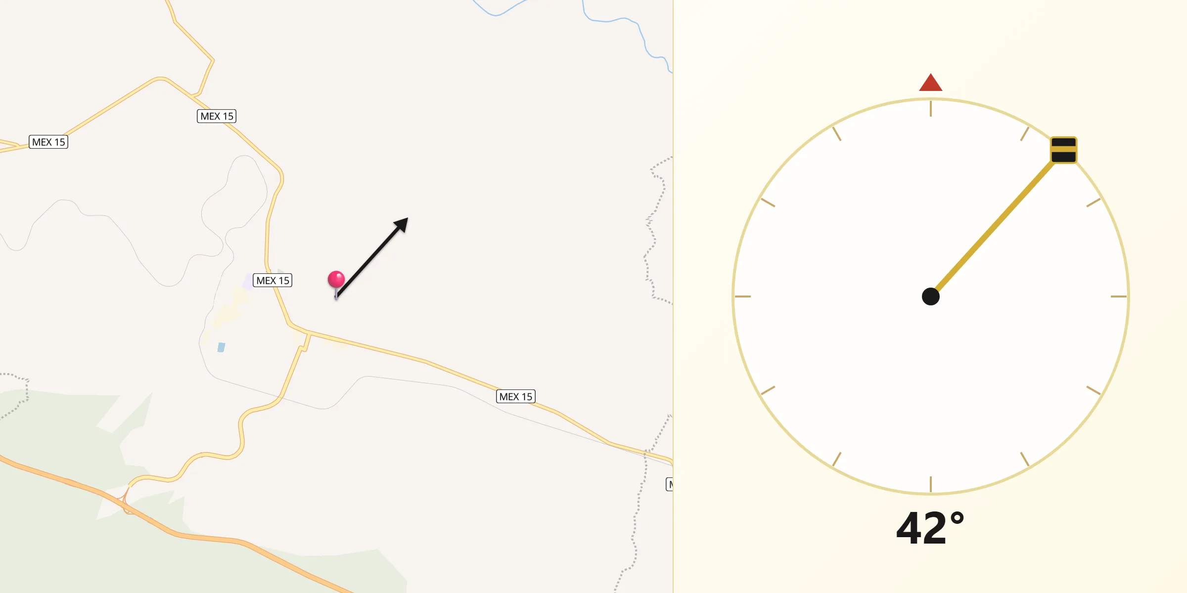 Dirección de la Qibla desde Iprovipe I