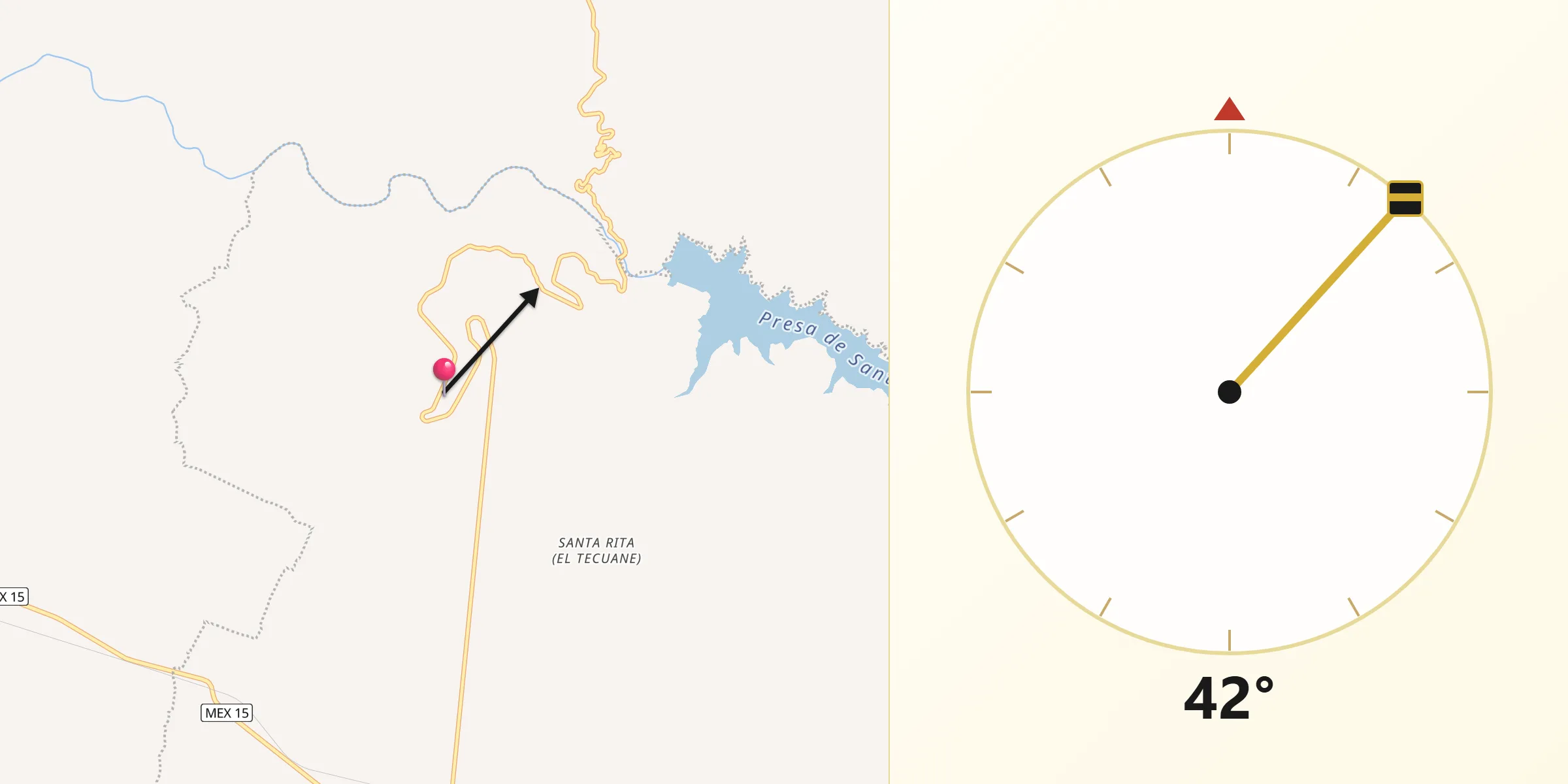 Dirección de la Qibla desde Chome