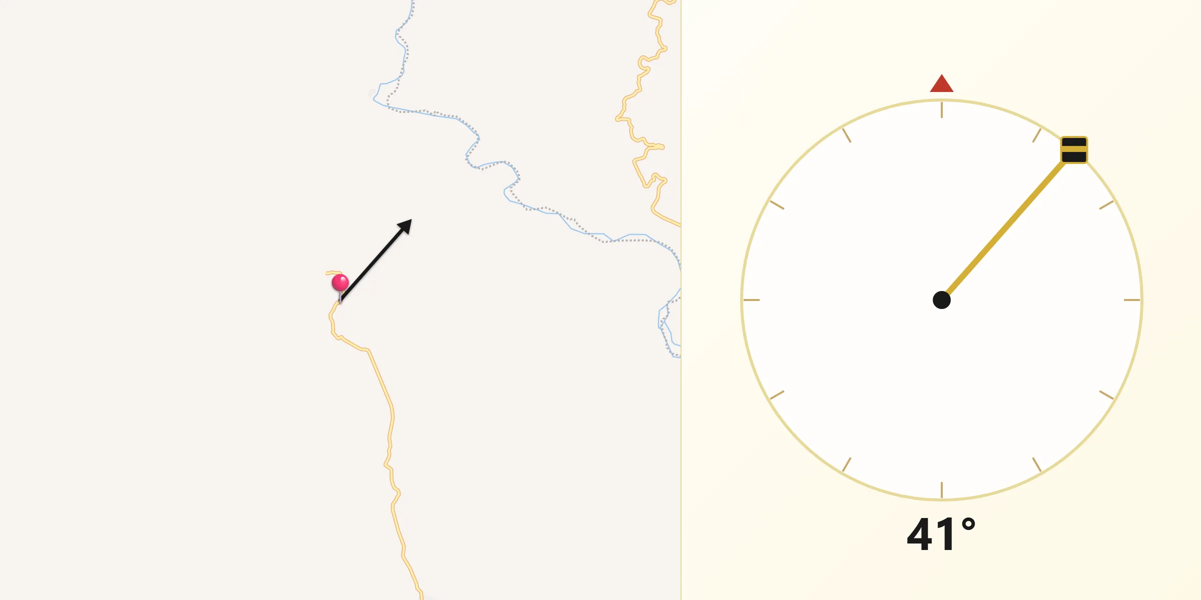 Dirección de la Qibla desde Amatanejo