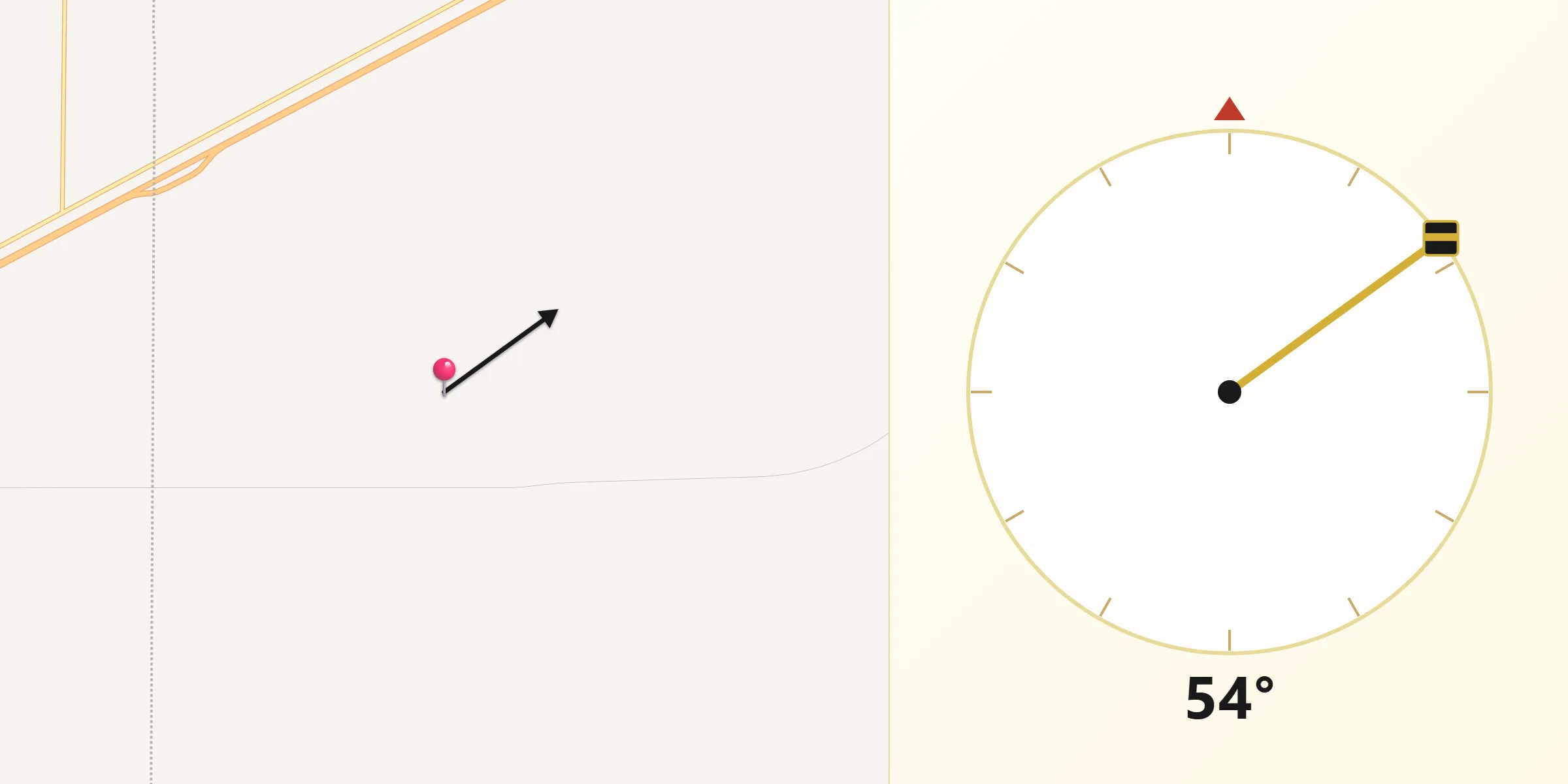Dirección de la Qibla desde Benito Juárez