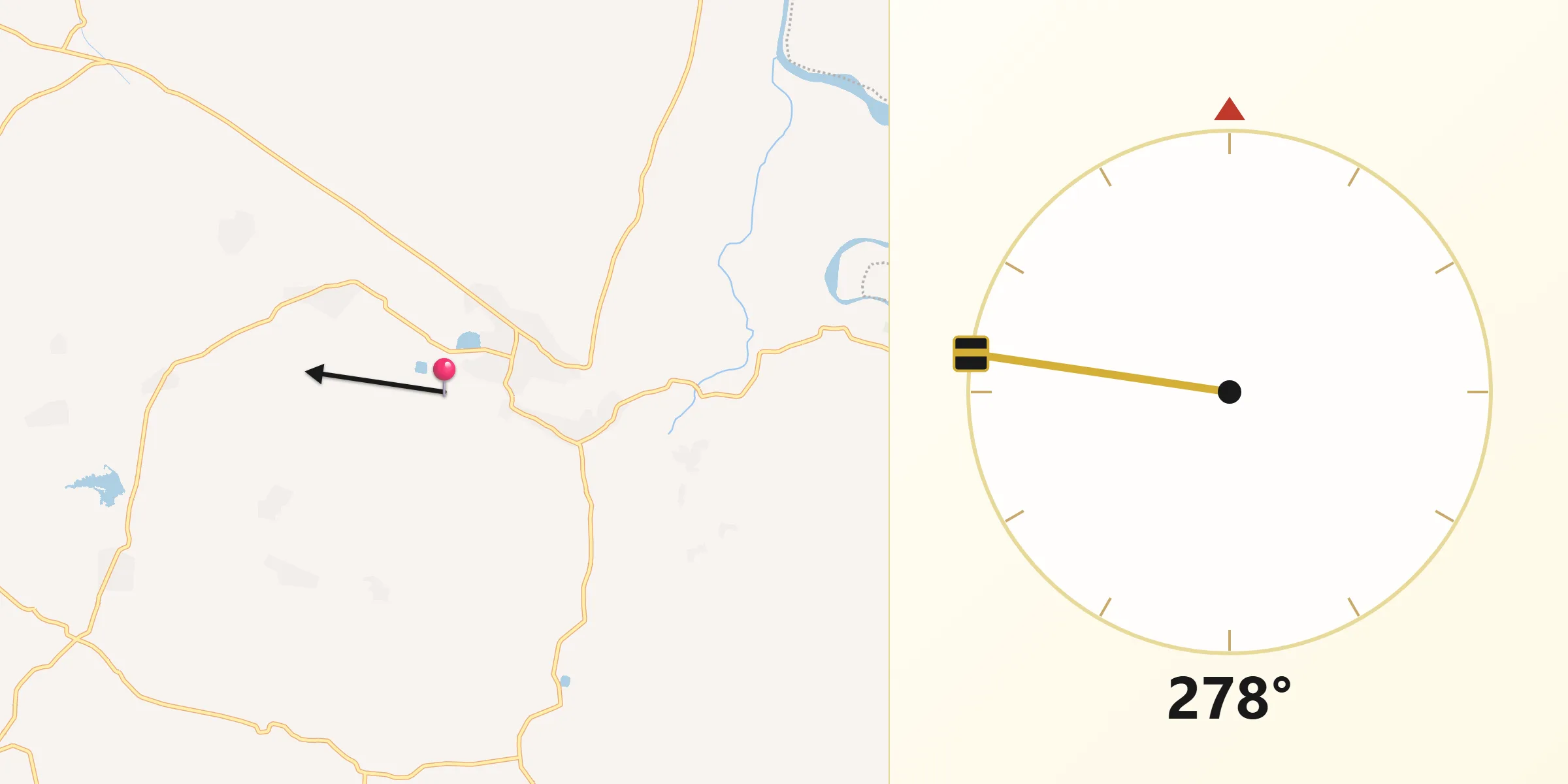 Qibla Direction from Patan