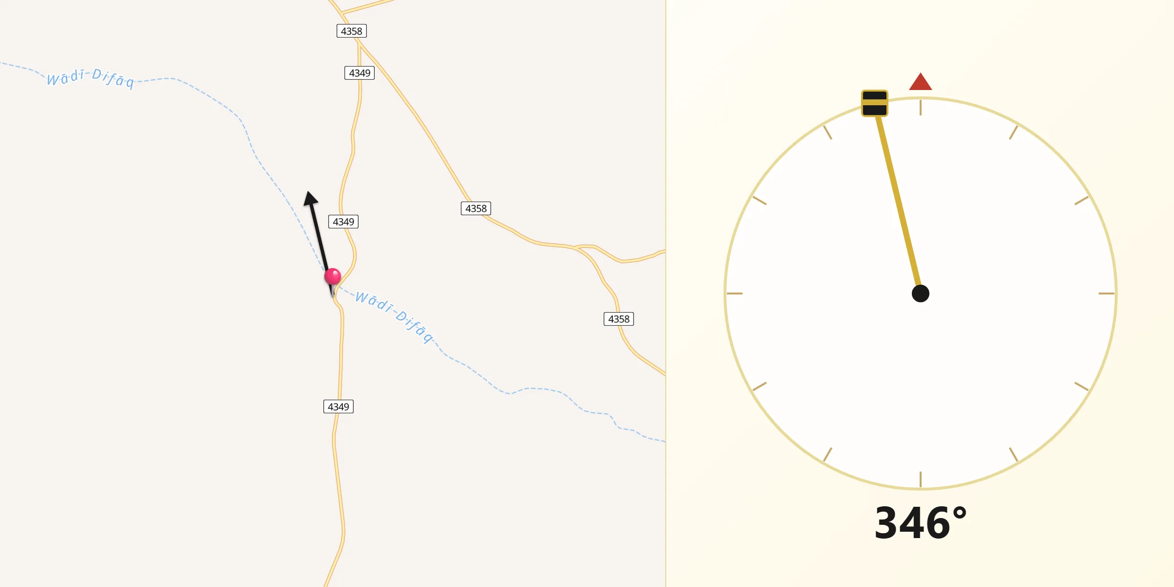 اتجاه القبلة من الآبار
