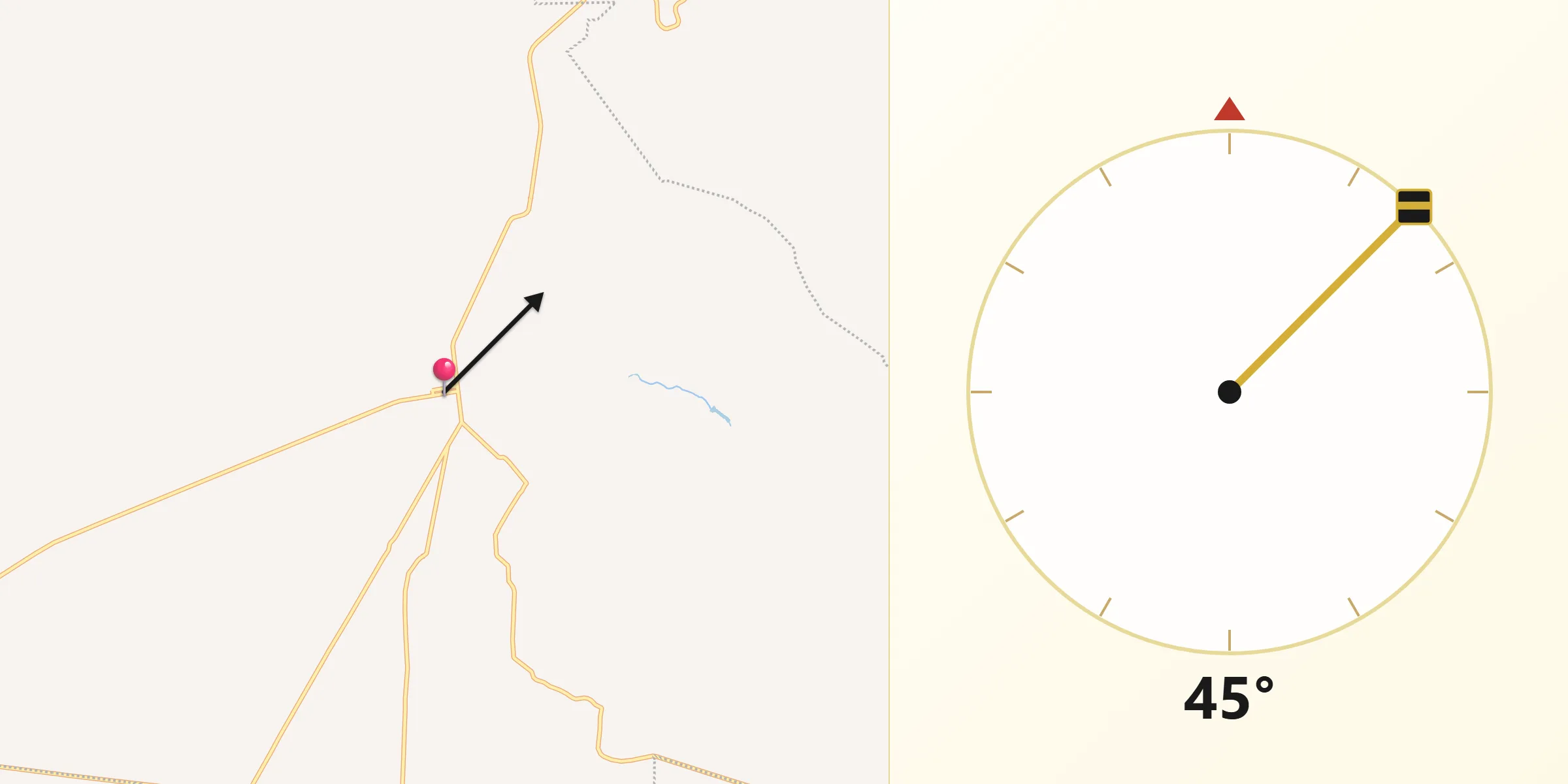 Dirección de la Qibla desde Doctor Mora