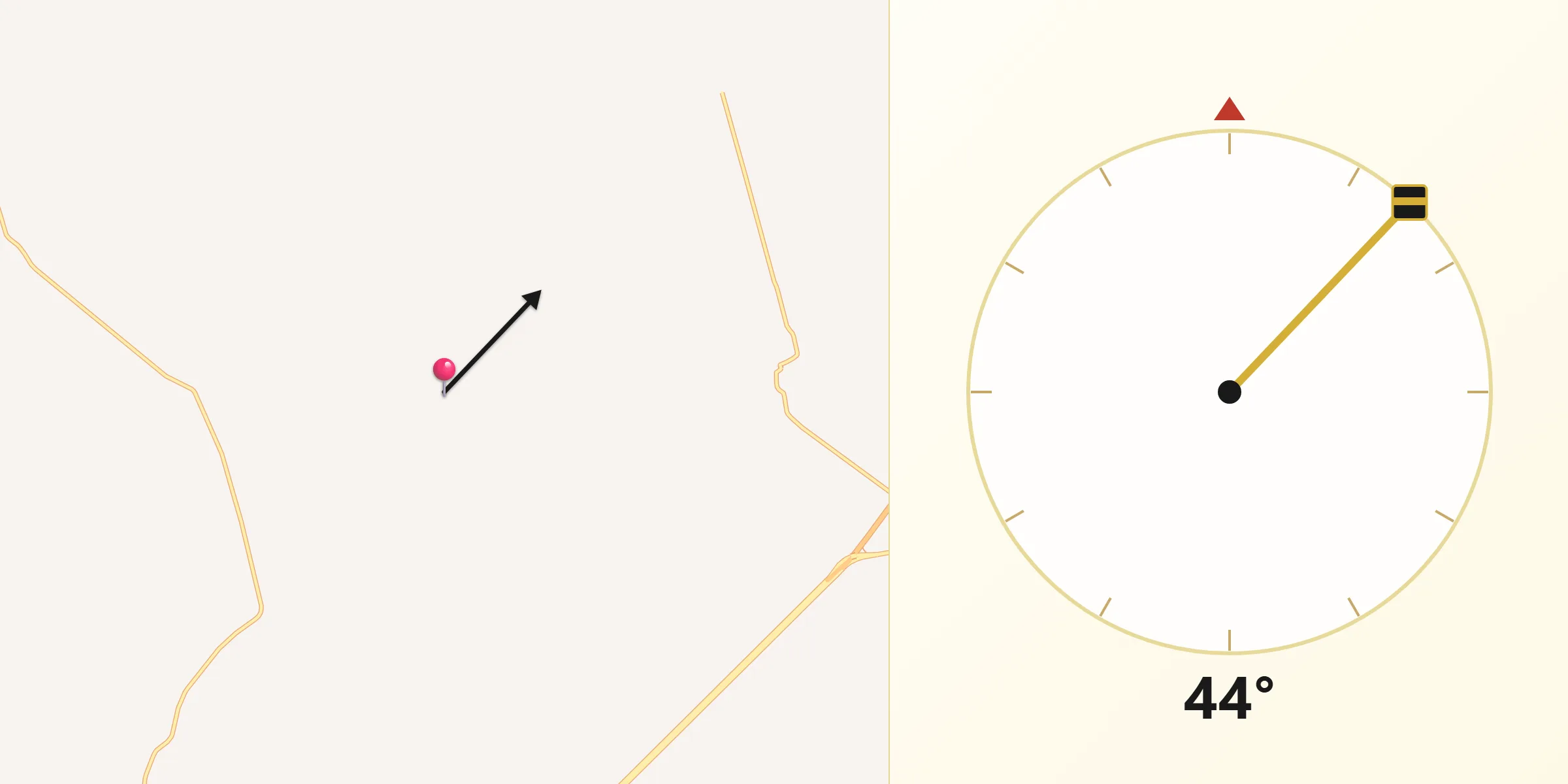 Dirección de la Qibla desde El Conejo