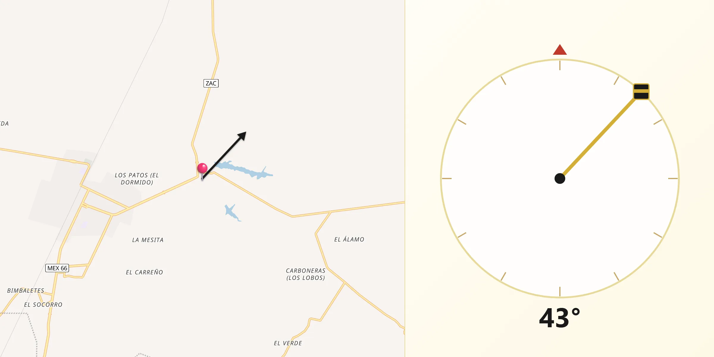Dirección de la Qibla desde San Marcos