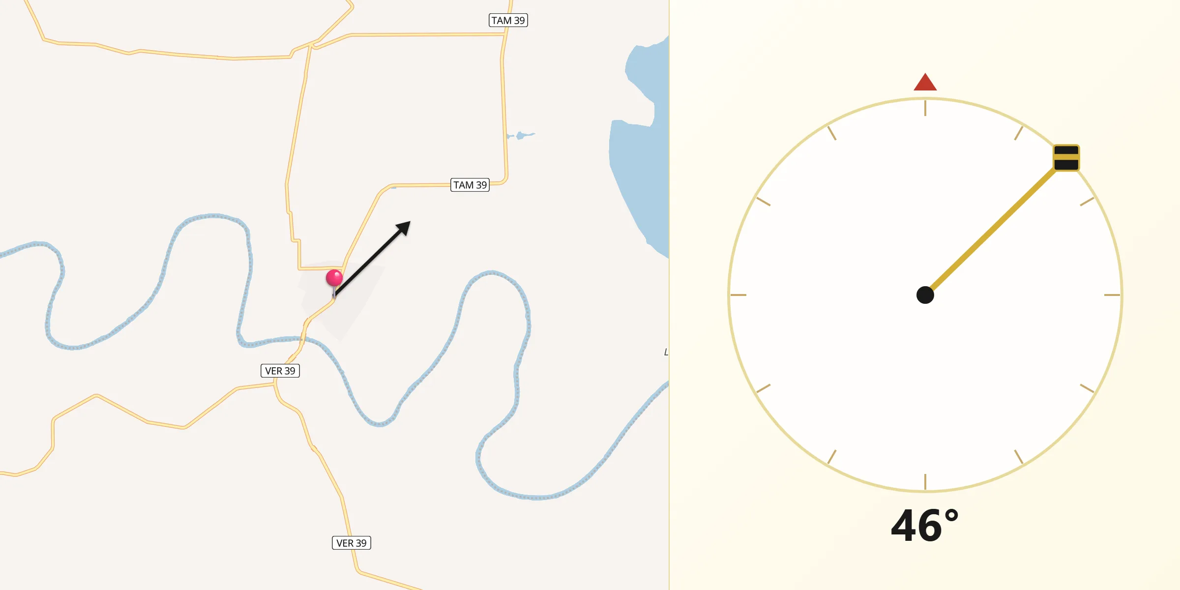Dirección de la Qibla desde San Antonio Rayón