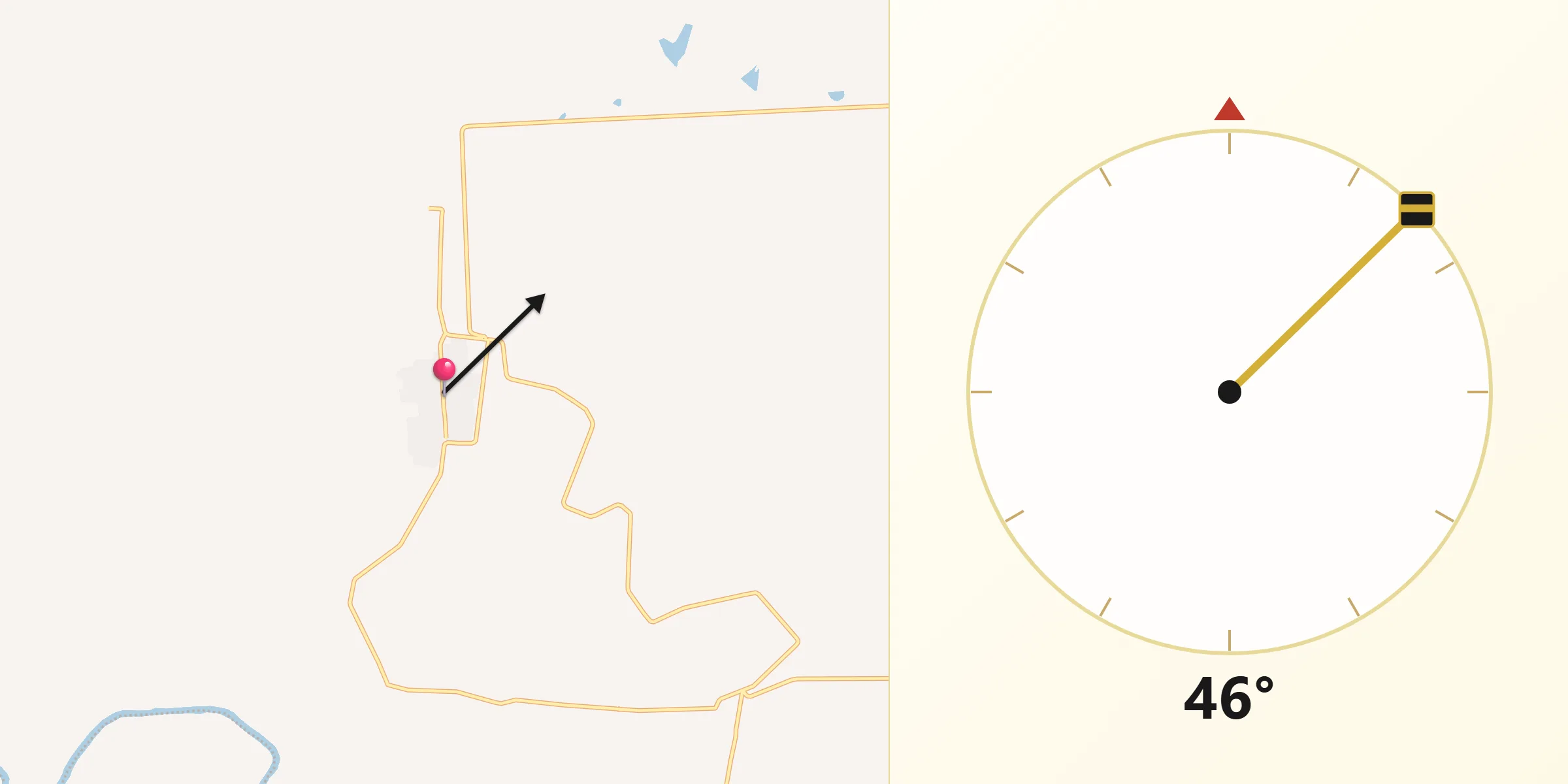 Dirección de la Qibla desde López Rayón