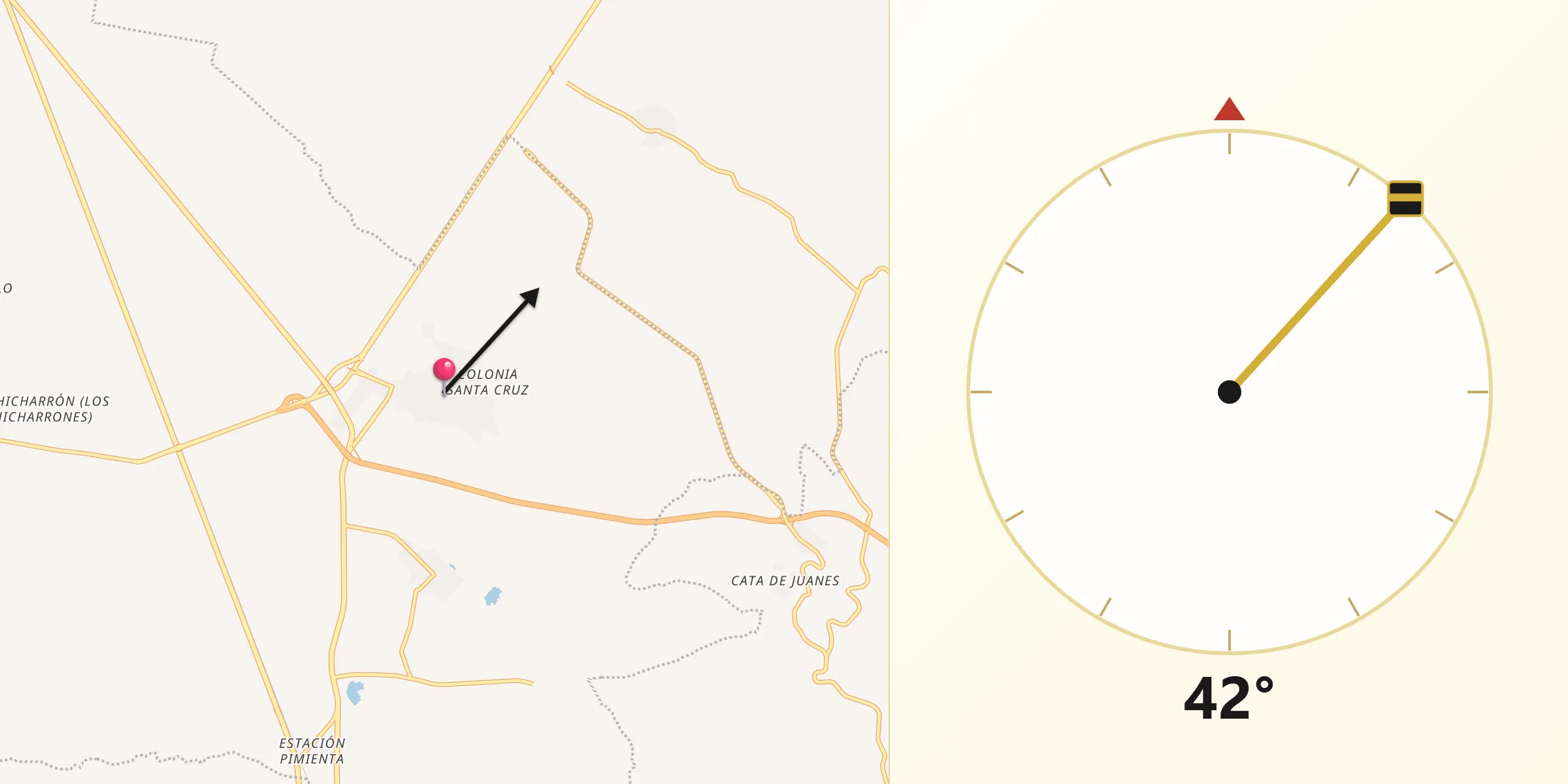 Dirección de la Qibla desde Morelos