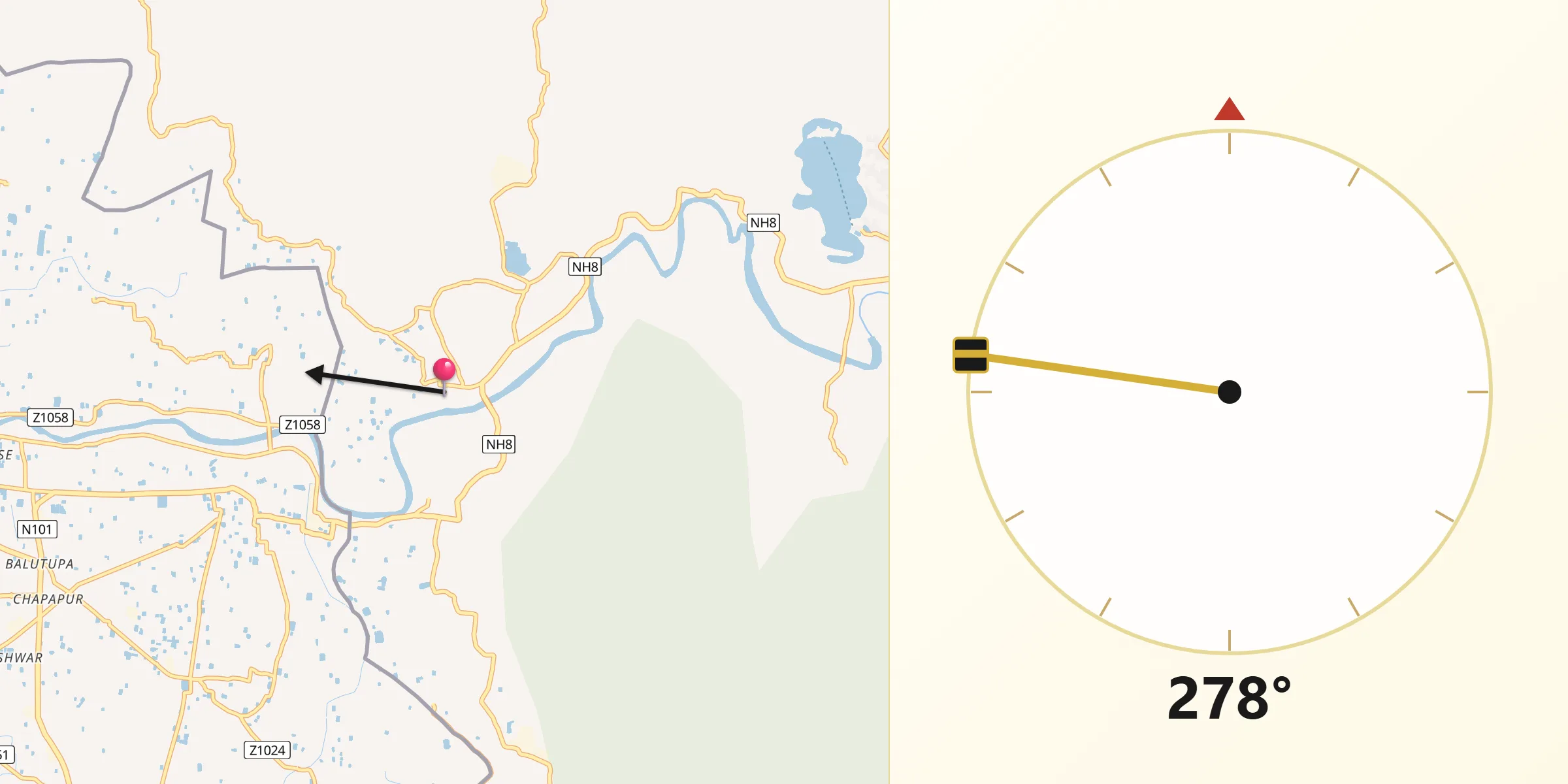 سونامورا سے مکہ کی سمت