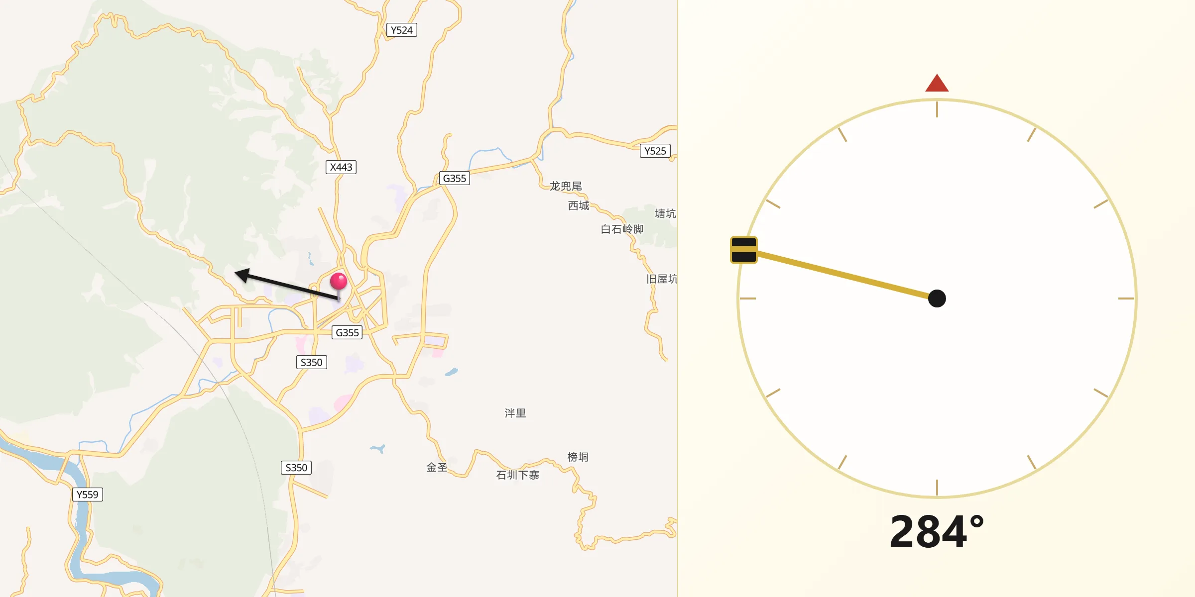 从南街朝向麦加的方向