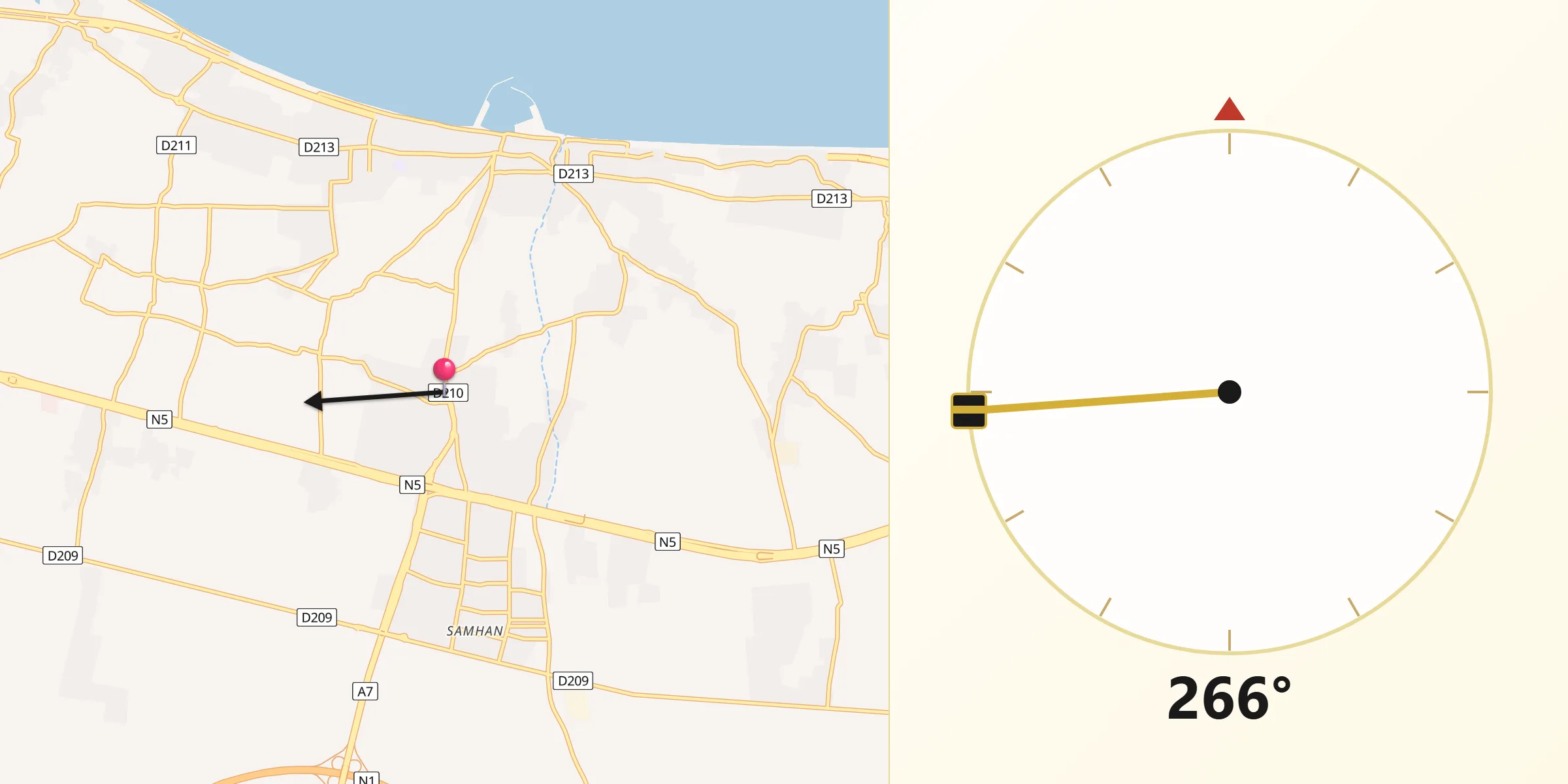 اتجاه القبلة من بركاء