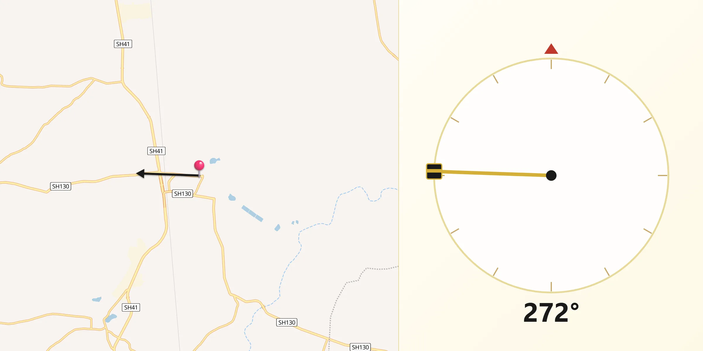 Qibla Direction from Unjha