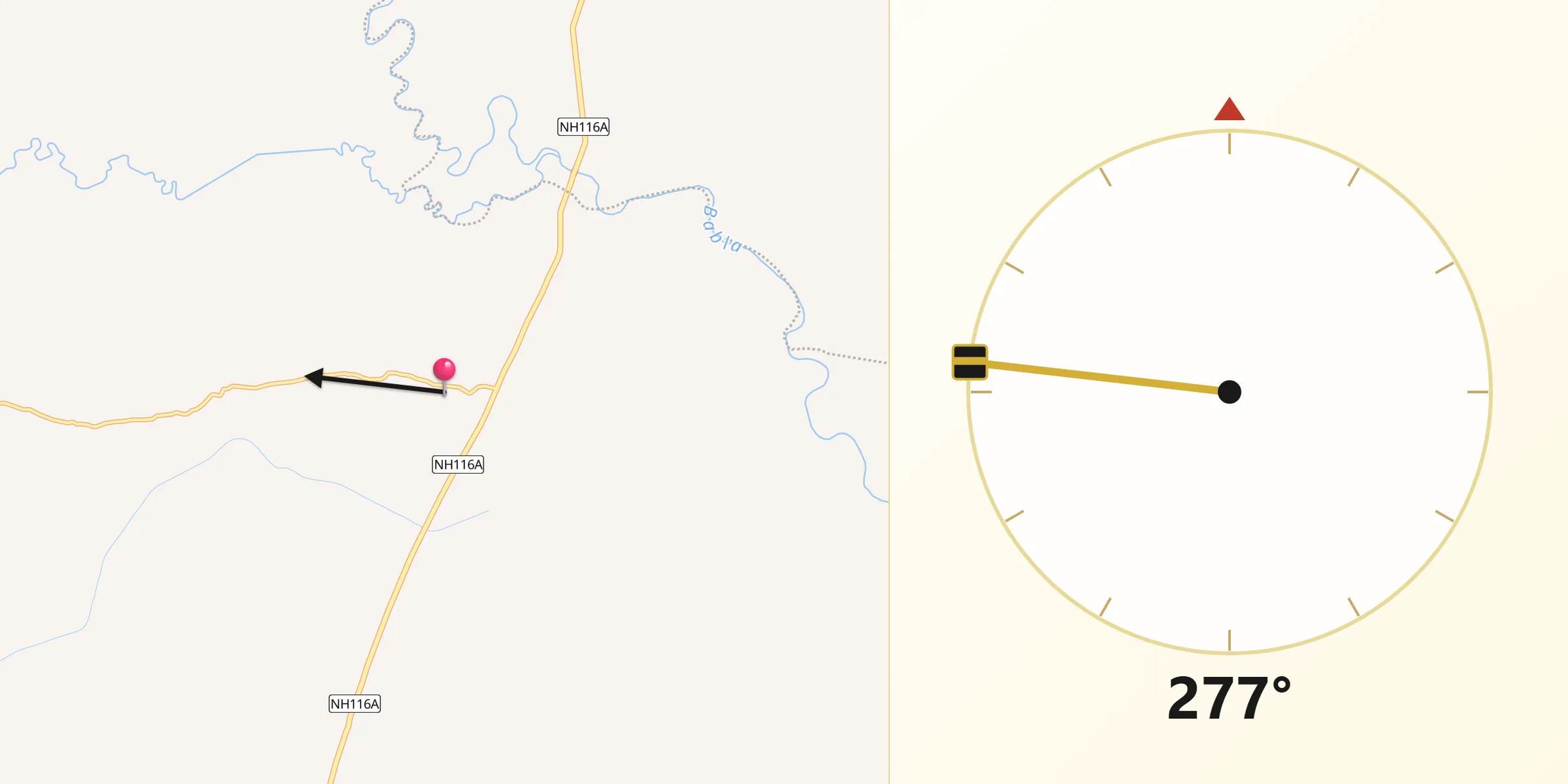 Serpur سے مکہ کی سمت