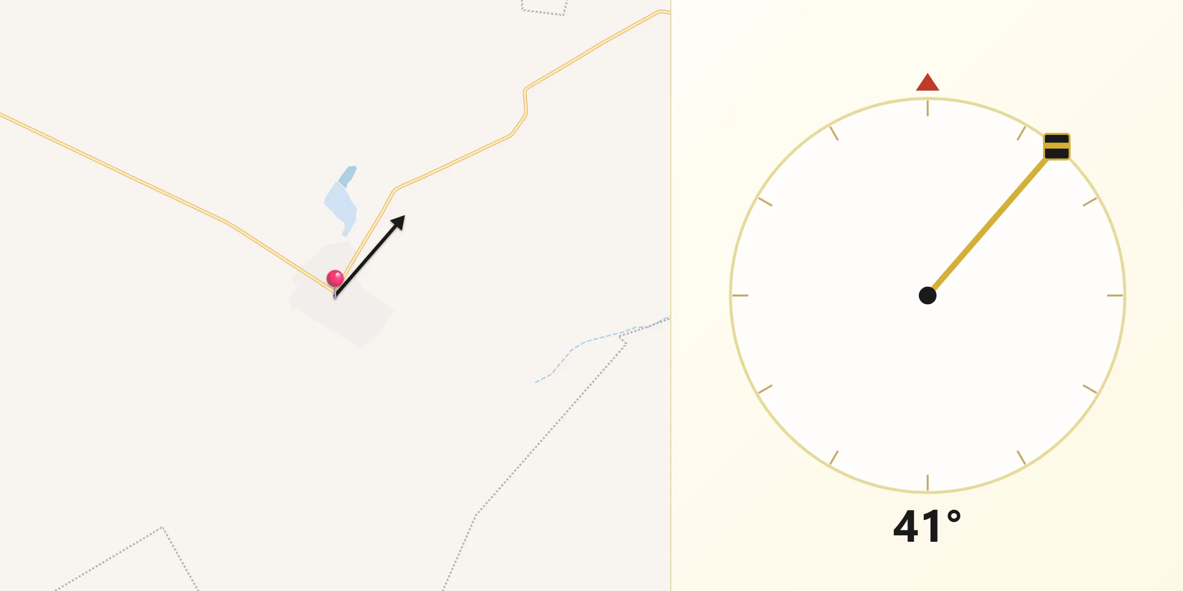 Dirección de la Qibla desde Ramón Corona