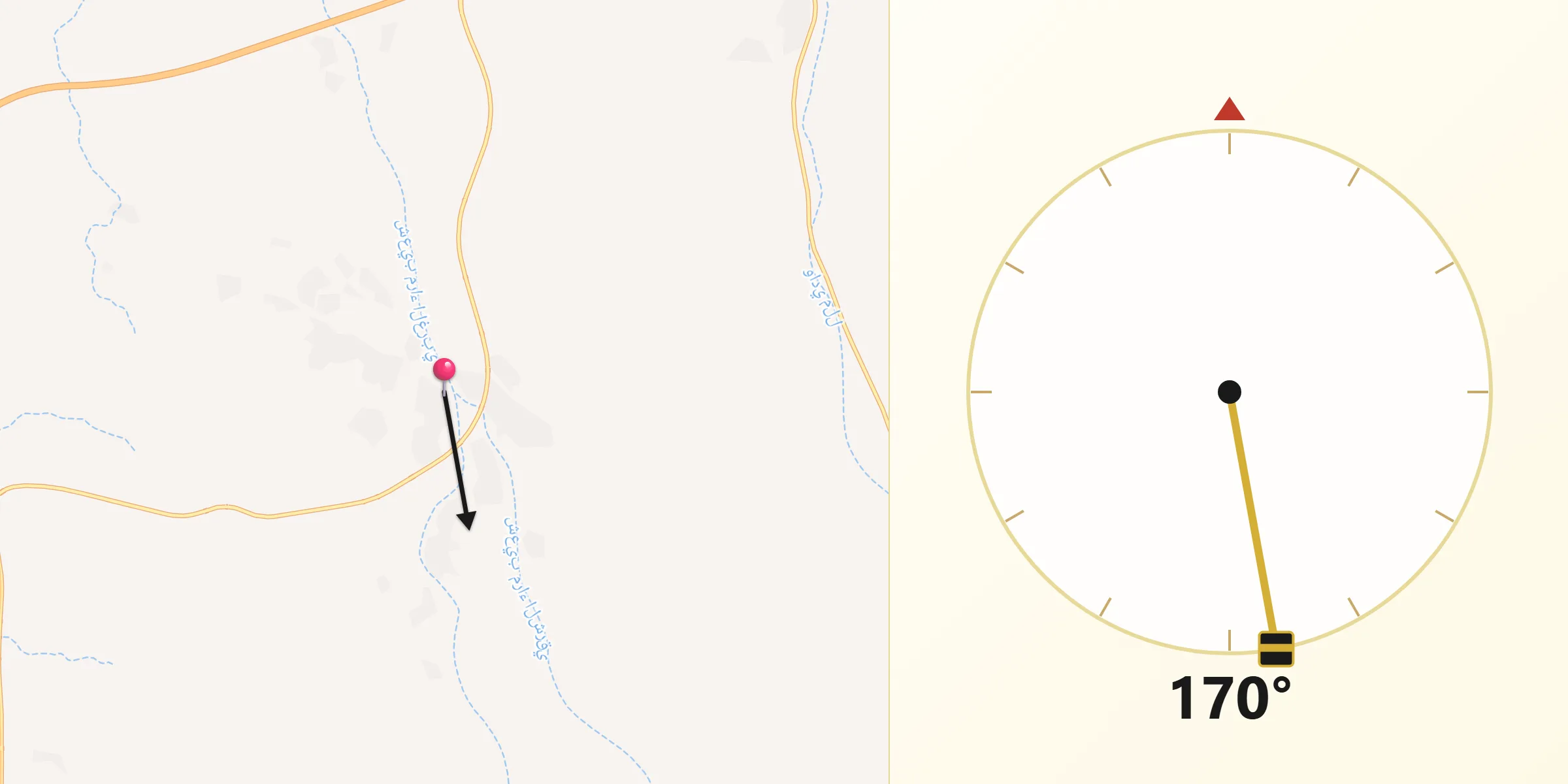 اتجاه القبلة من الفريش