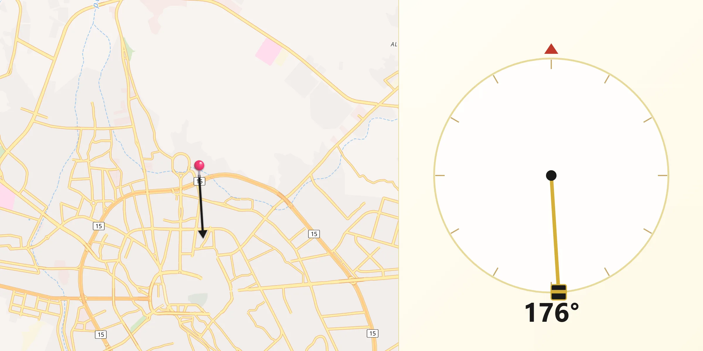 اتجاه القبلة من سيدي حمزة