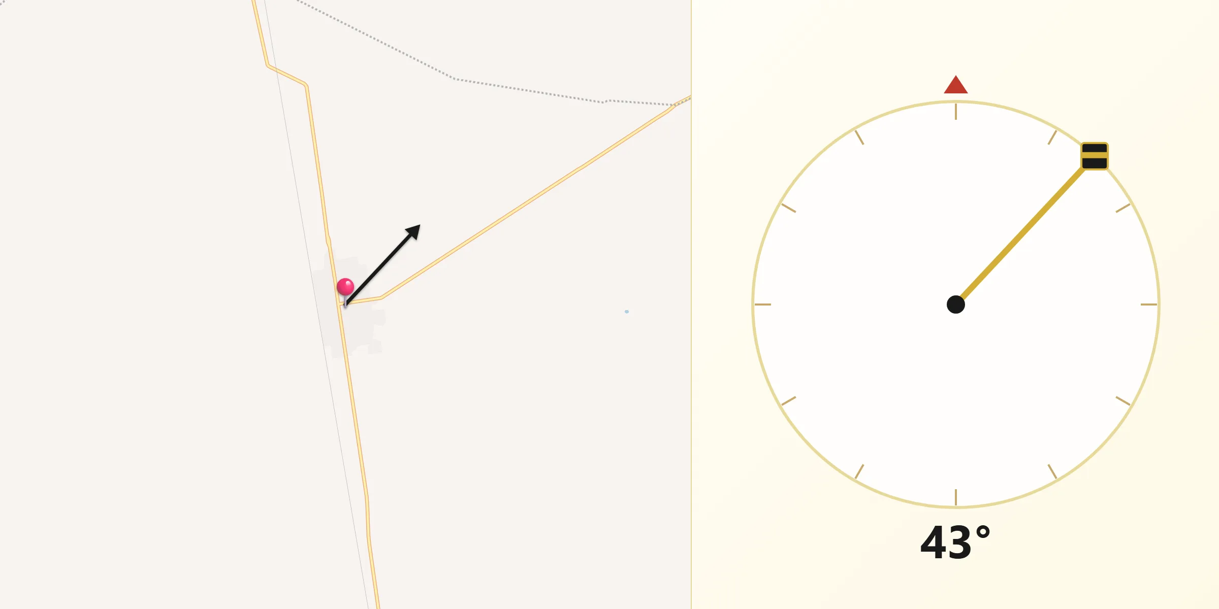 Dirección de la Qibla desde El Salvador