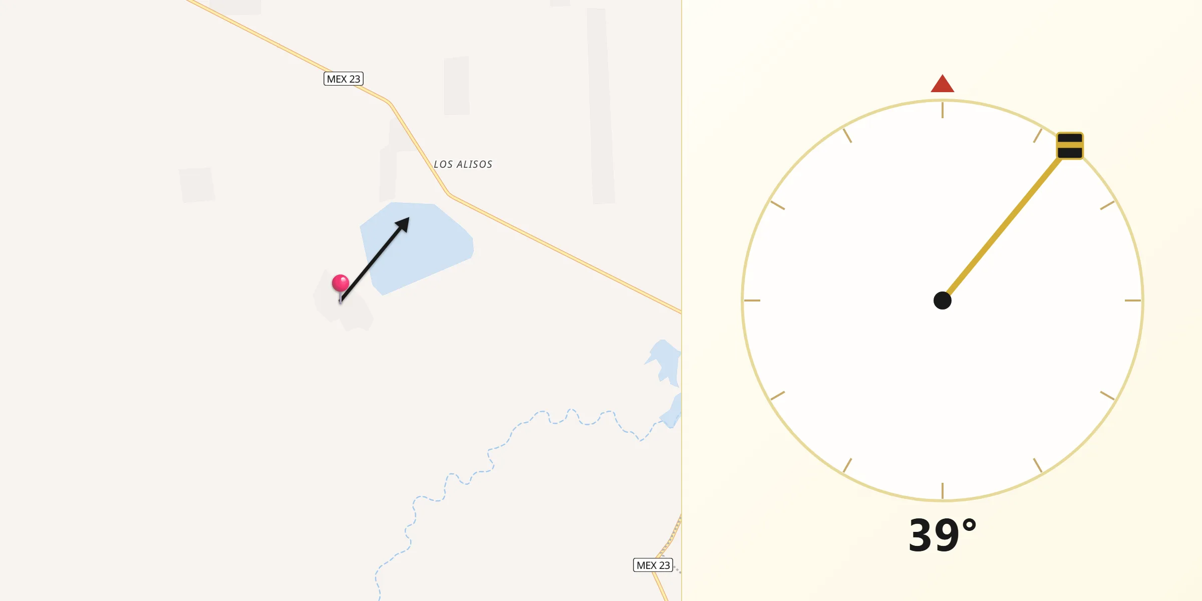 Dirección de la Qibla desde Esfuerzos Unidos
