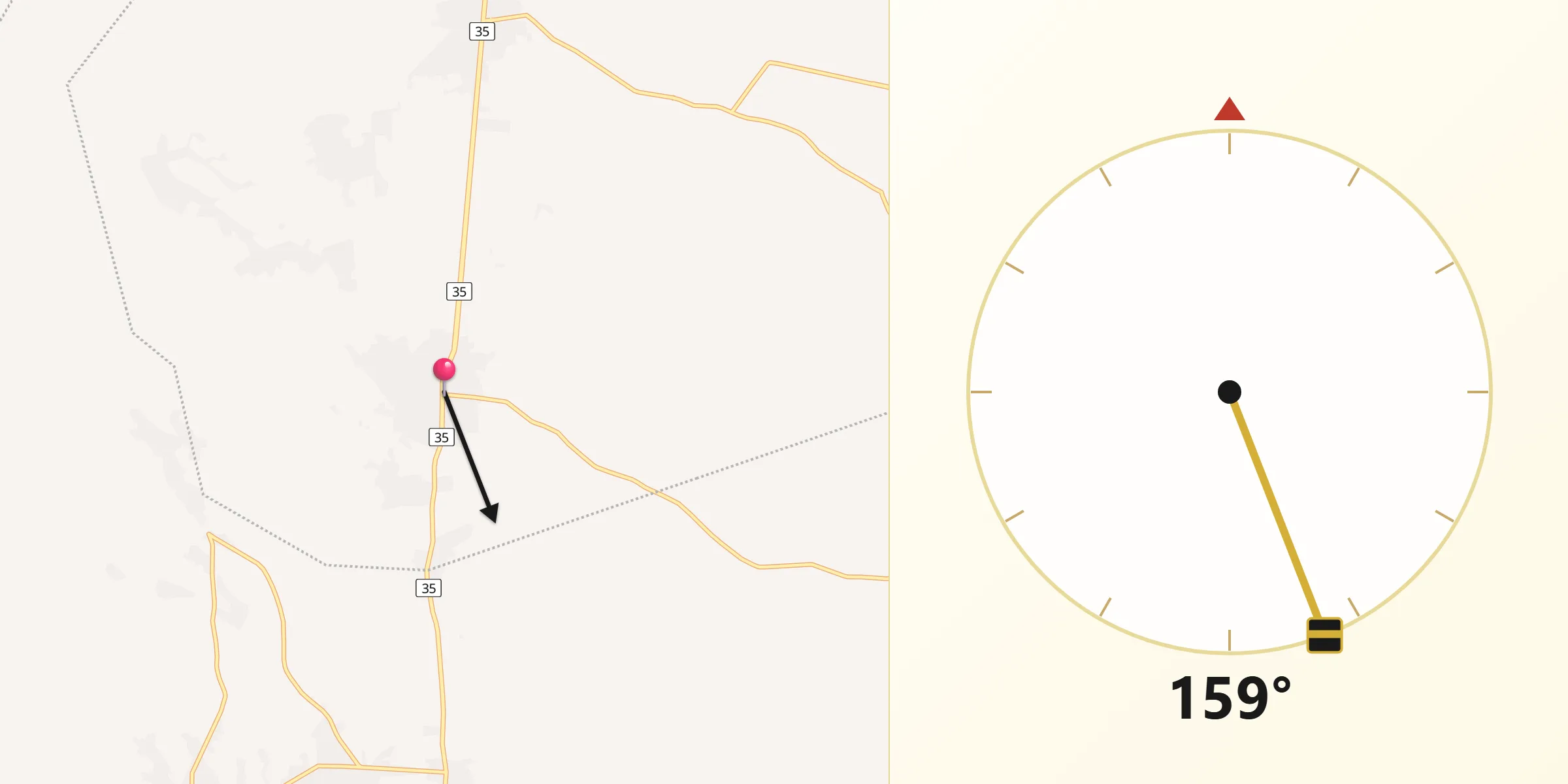 Qibla-Richtung von Krautheim