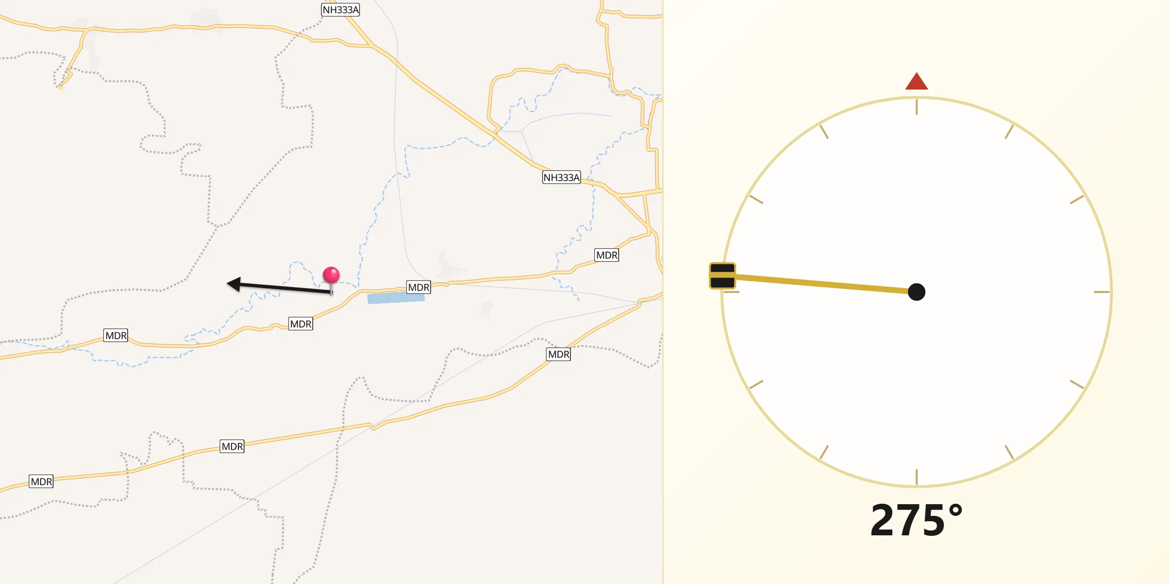 Qibla Direction from Sheikhpura