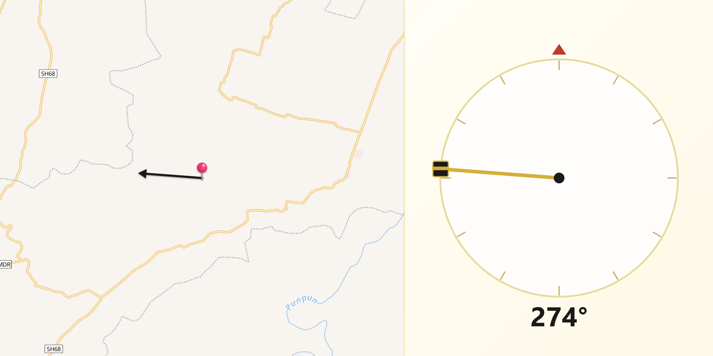 Qibla Direction from Arwal