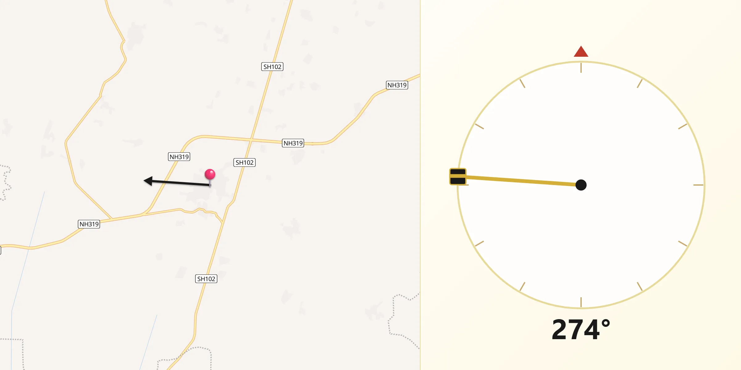 جگدیس پور سے مکہ کی سمت