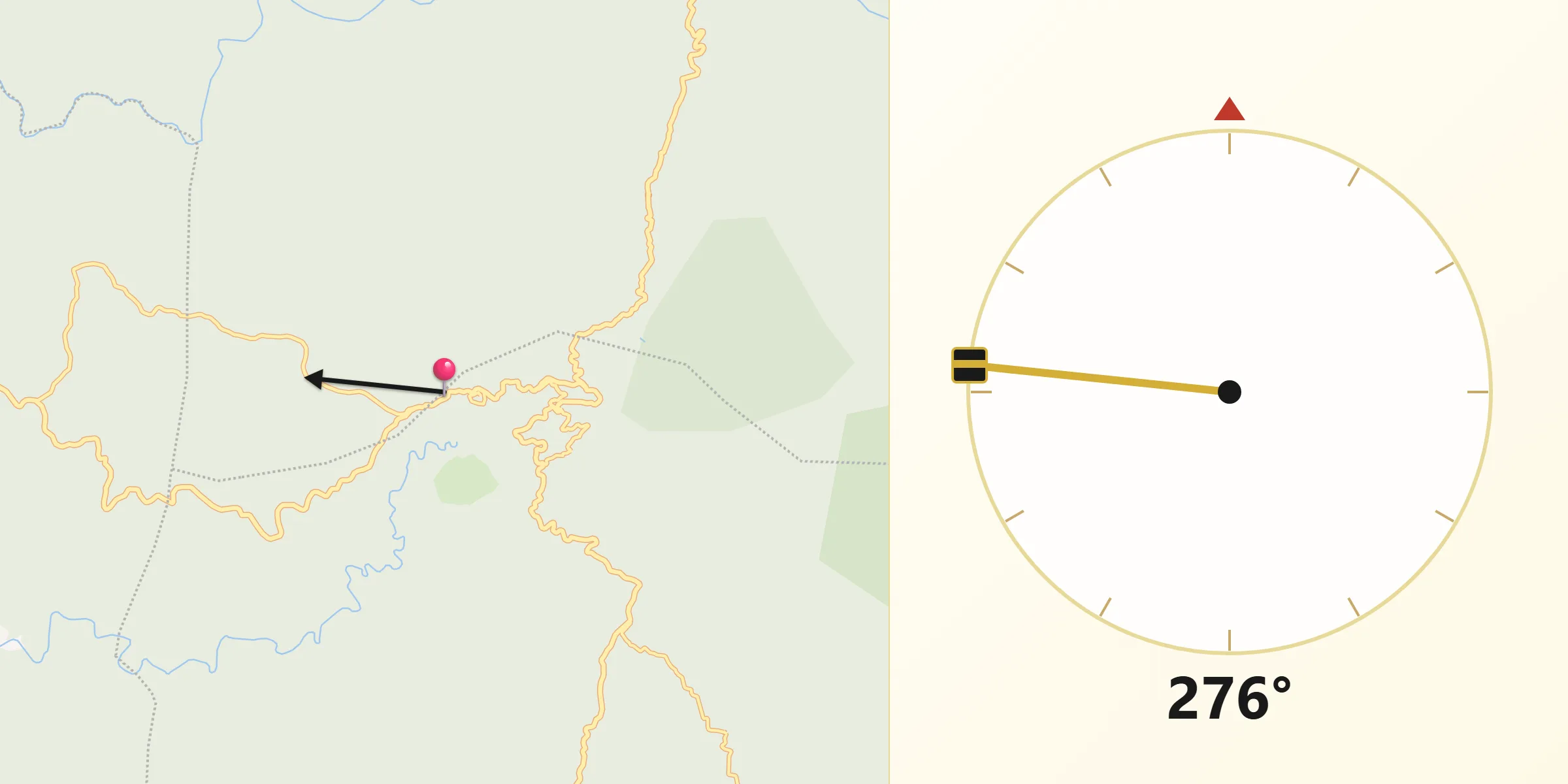 Qibla Direction from Tura