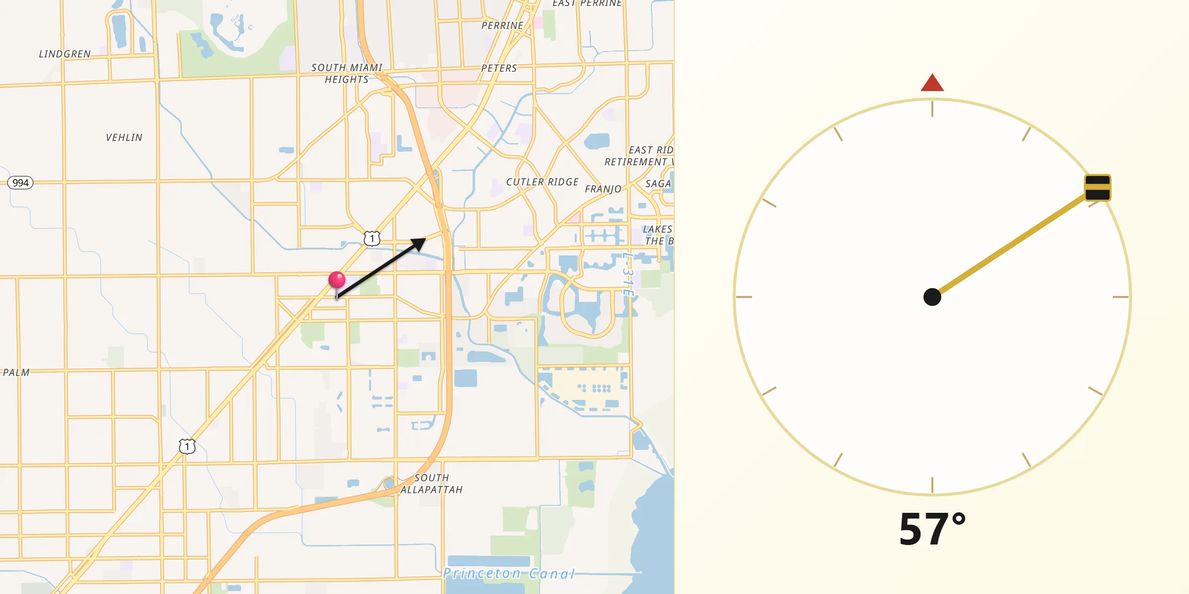 Qibla Direction from Goulds