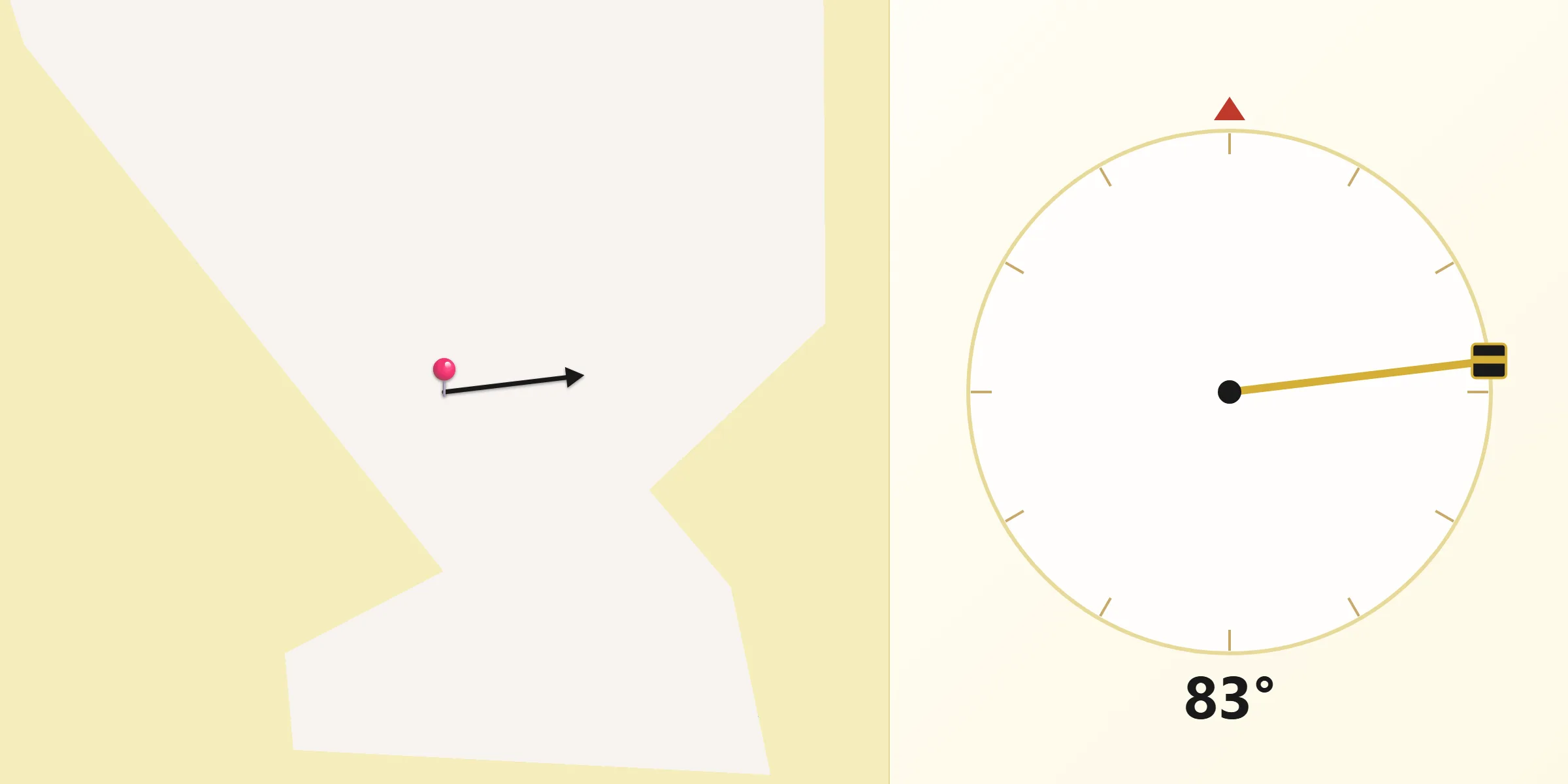 Direction vers la Qibla depuis Boujdour