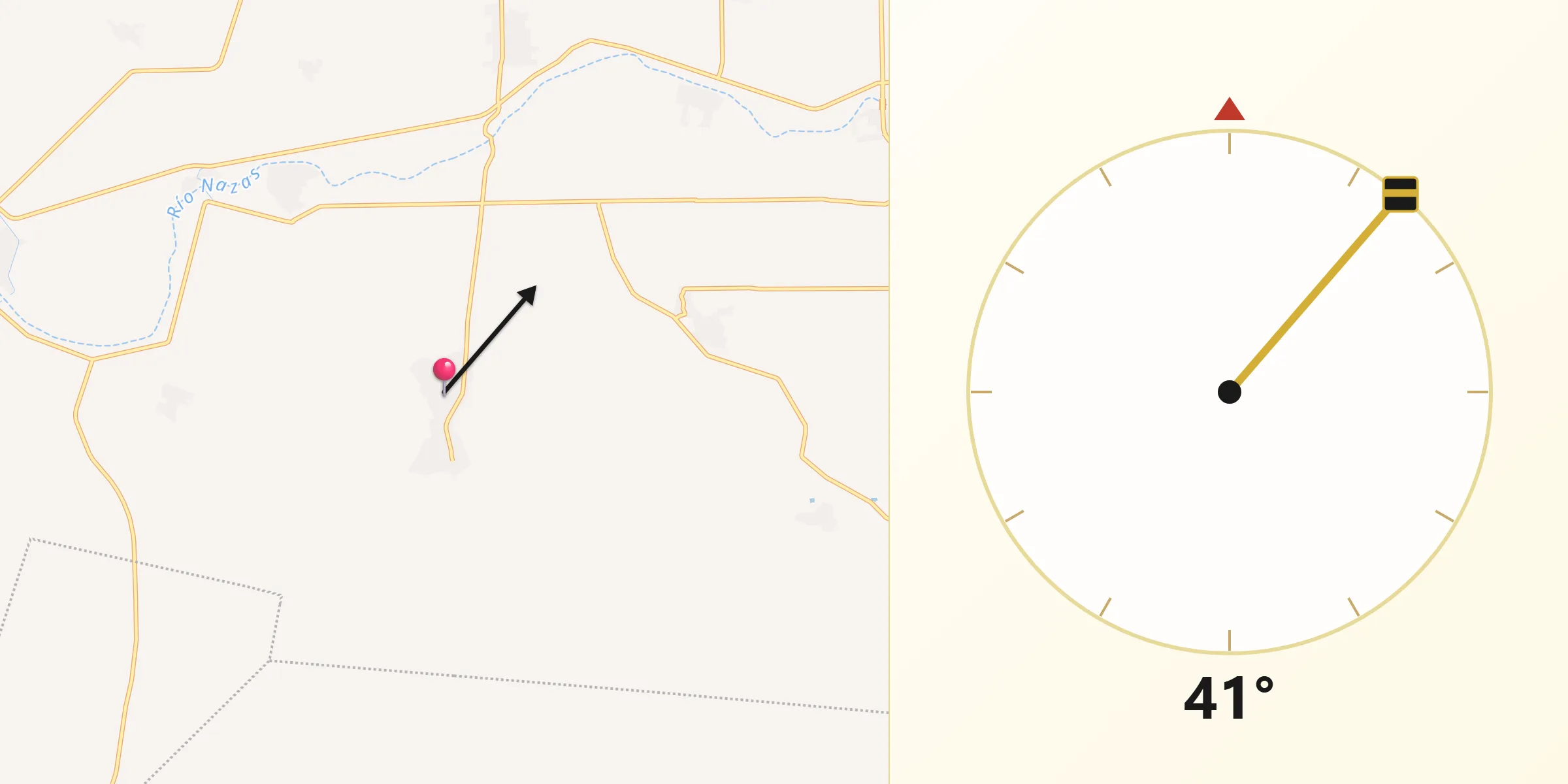 Dirección de la Qibla desde San Marcos