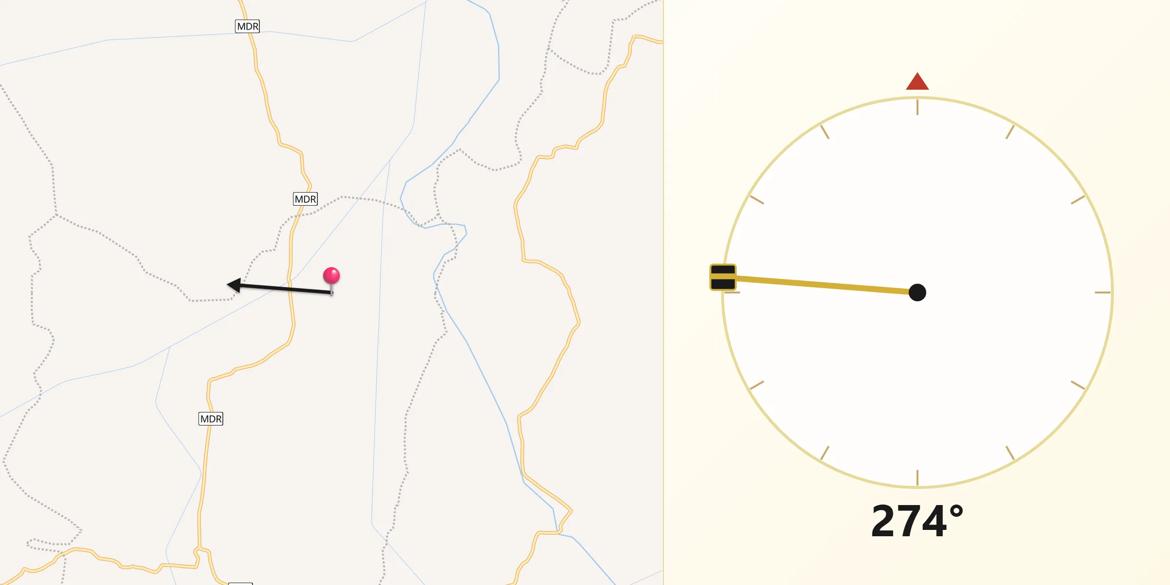 Qibla Direction from Madhepura