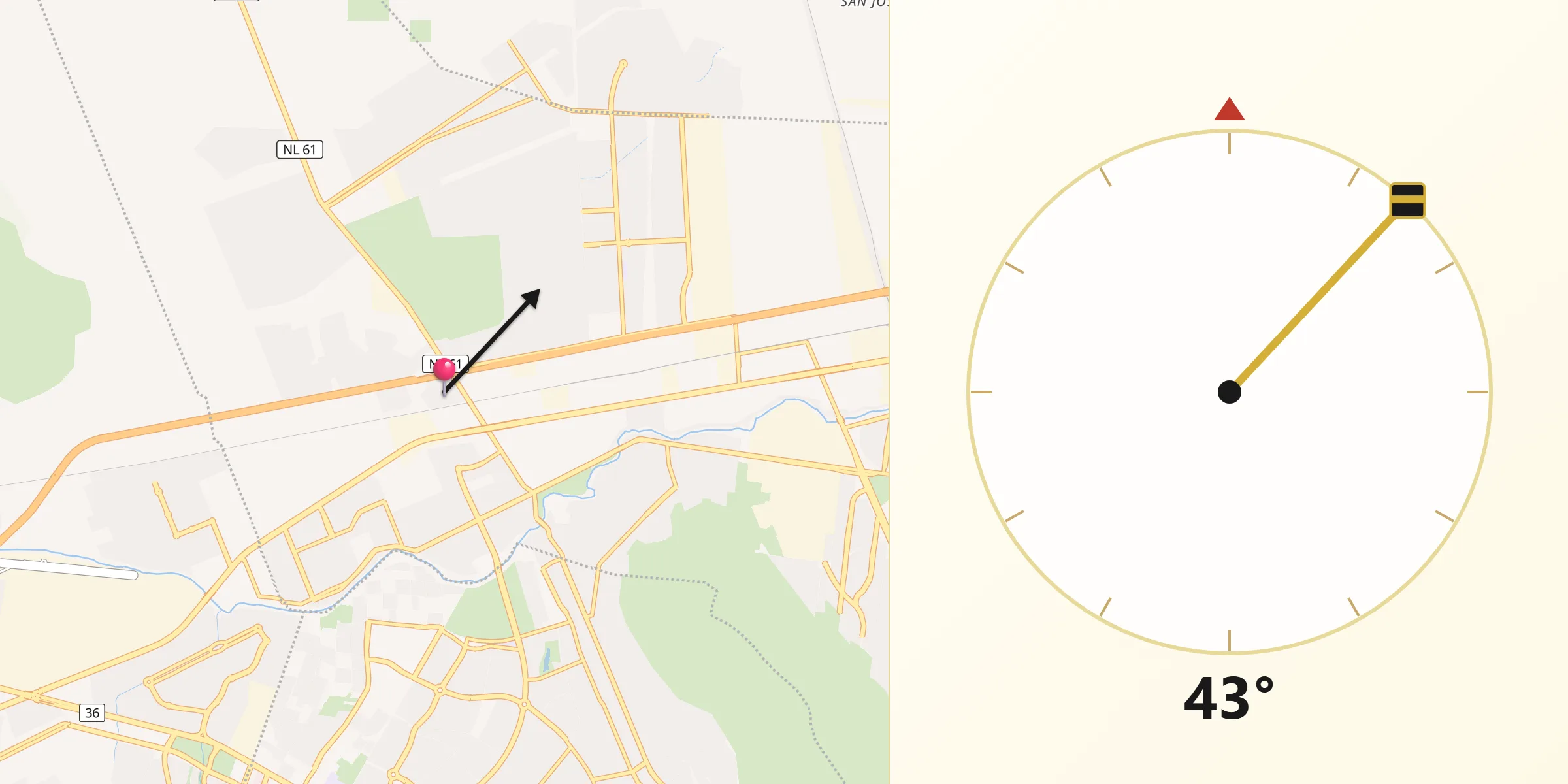 Dirección de la Qibla desde Monclova Segundo Sector