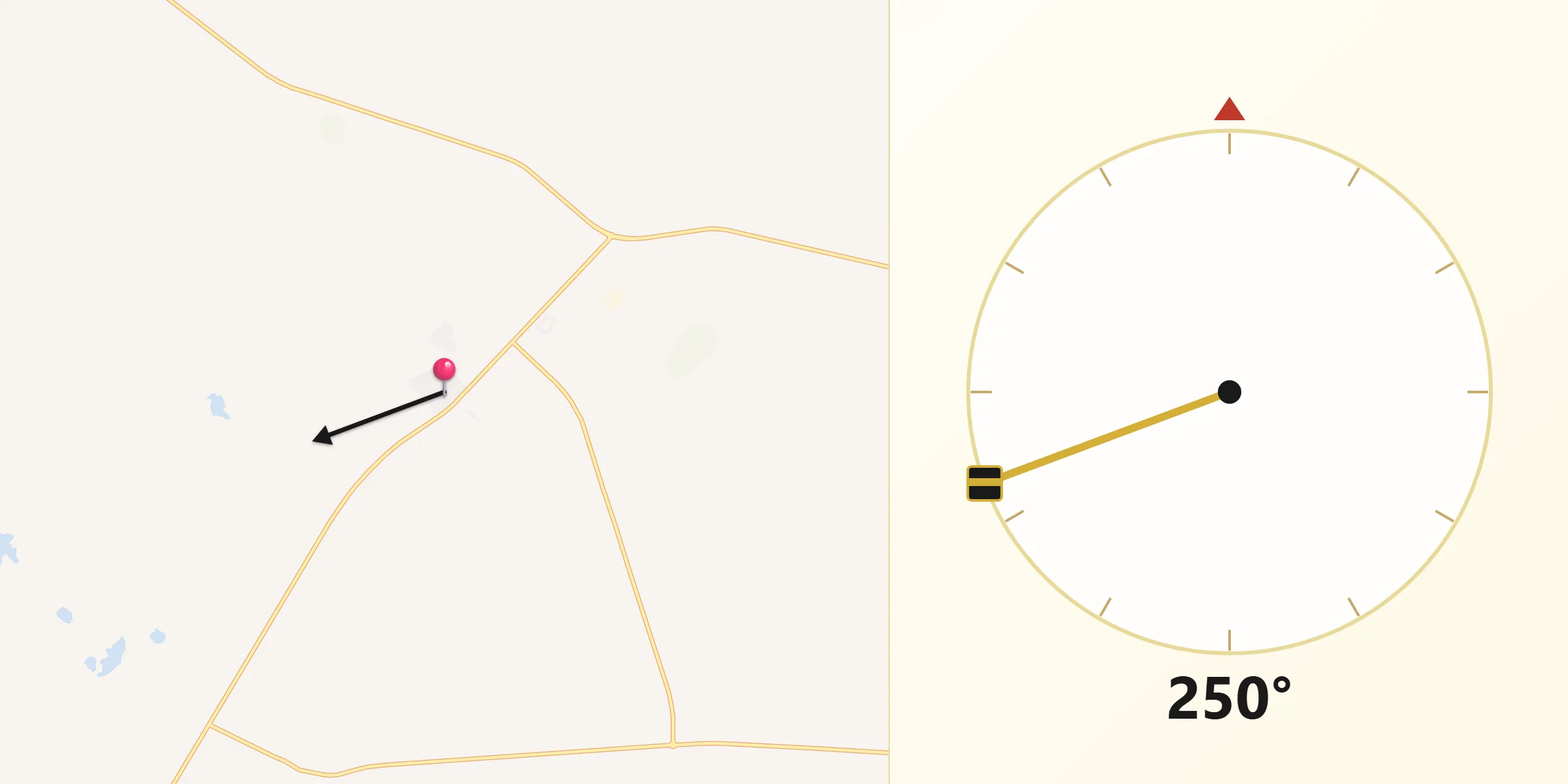اتجاه القبلة من الغويرية