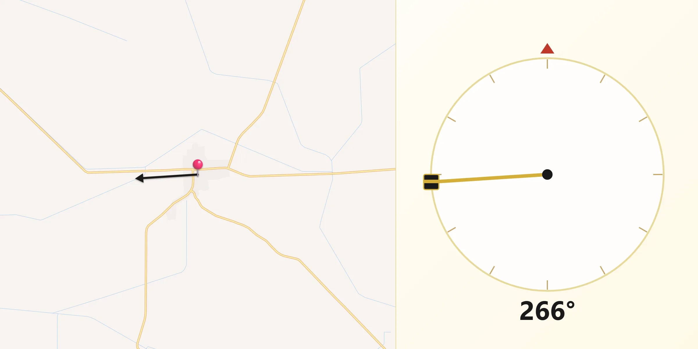 سنجھورو سے مکہ کی سمت